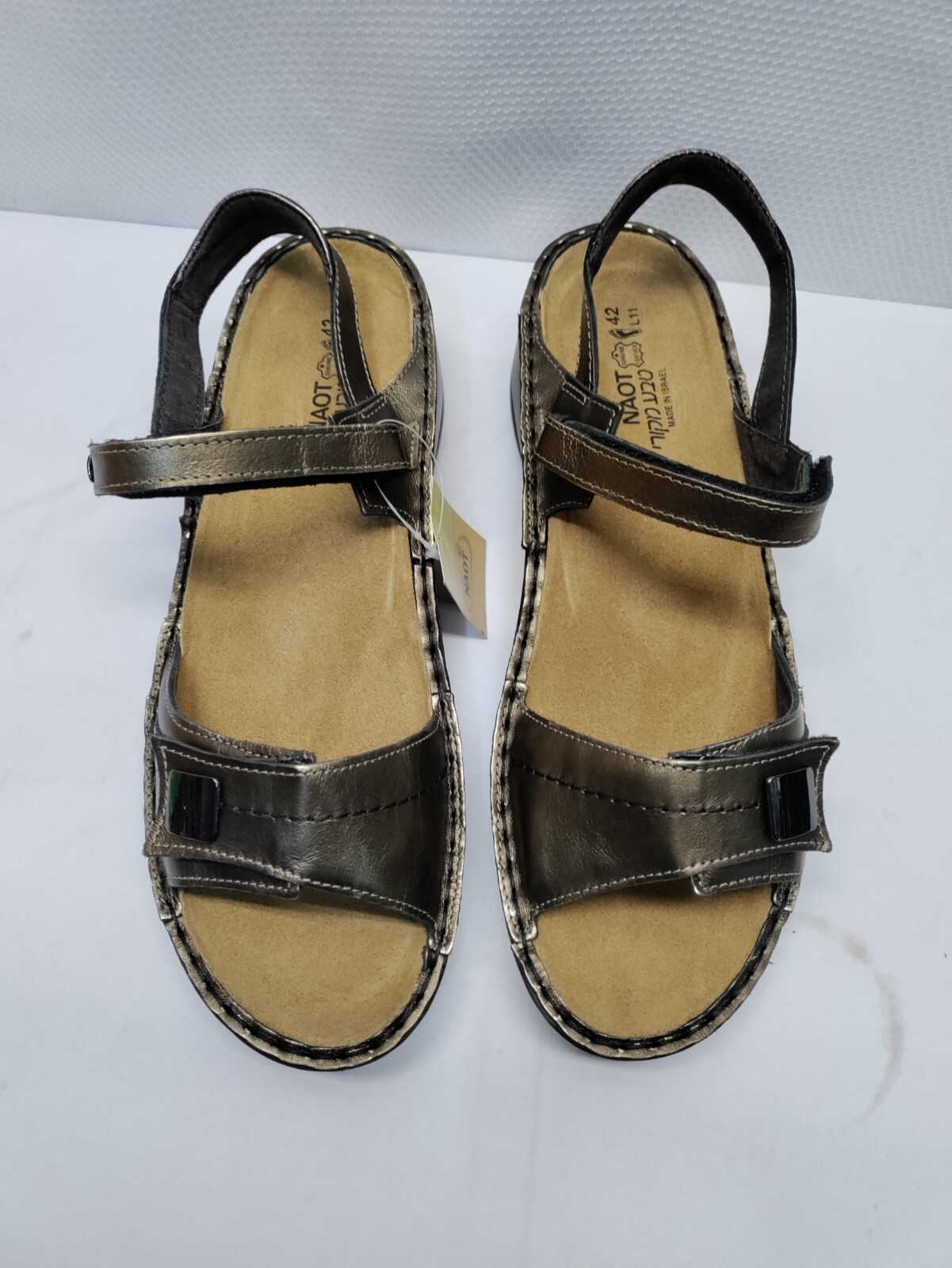 Womens NAOT Papaya Metal Leather Choose Your Size Genuine Leather And Cork