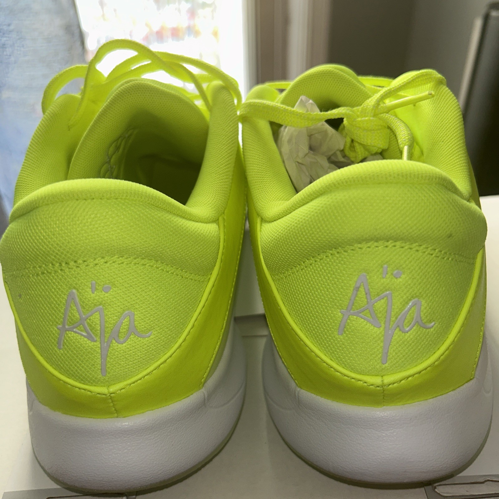 Nike A’One Men’s Low Top Sneaker Volt/White Lace Up Athletic FZ8605-702