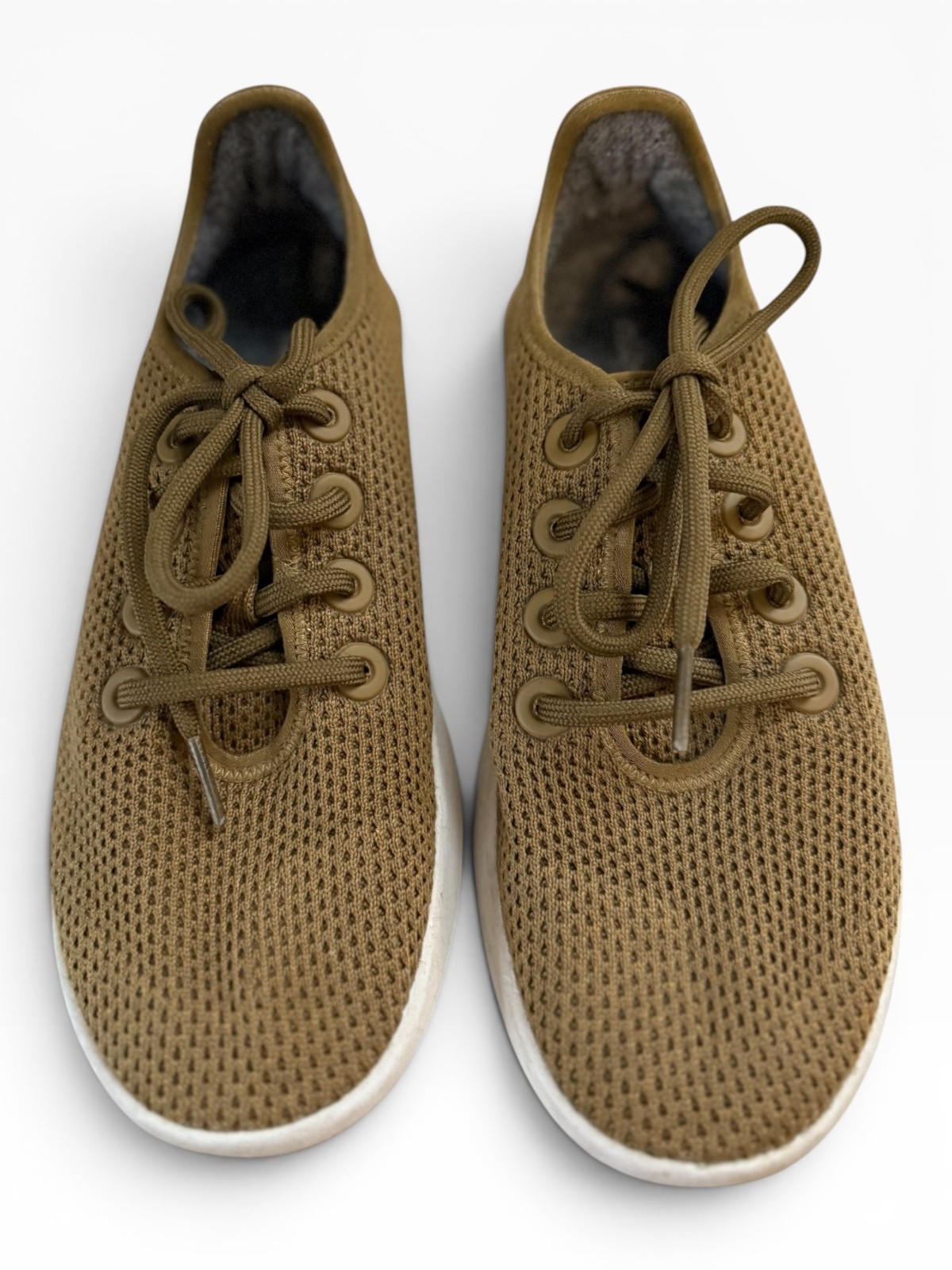 Allbirds Tree Runner Knit Sneakers – Baobab Olive Green – Size 7
