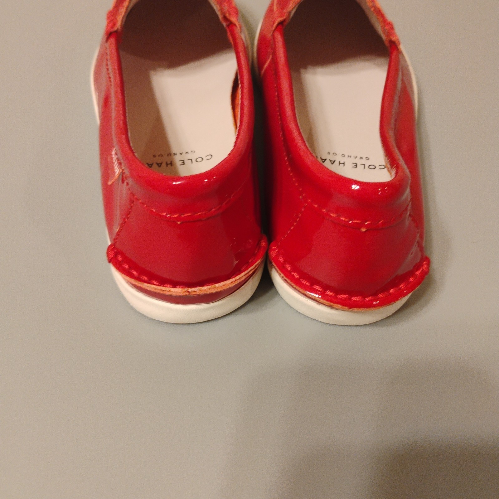 Cole Haan Pinch Maine Classic 7 1/2 Red Pantend Leather Pennie Loafer