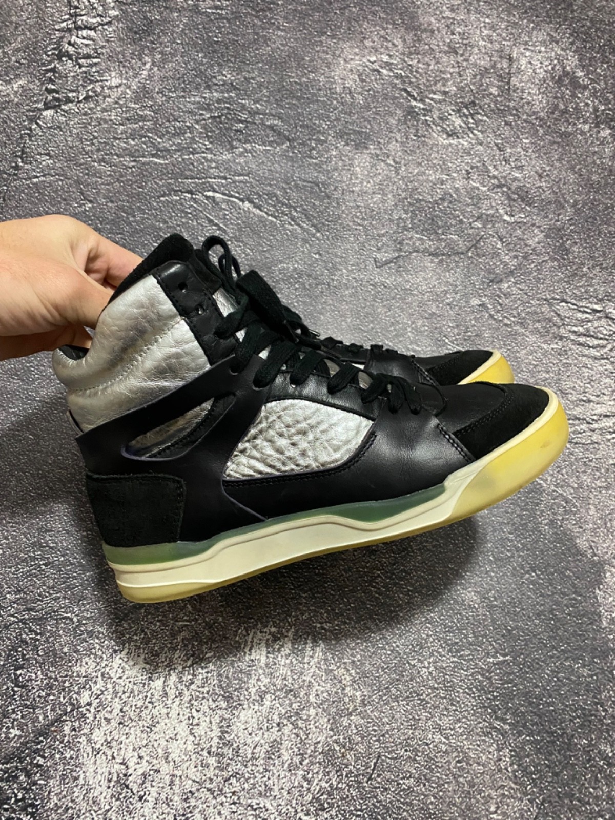 Alexander McQueen for Puma Leather Move Femme Mid High Top Sneakers Size 38
