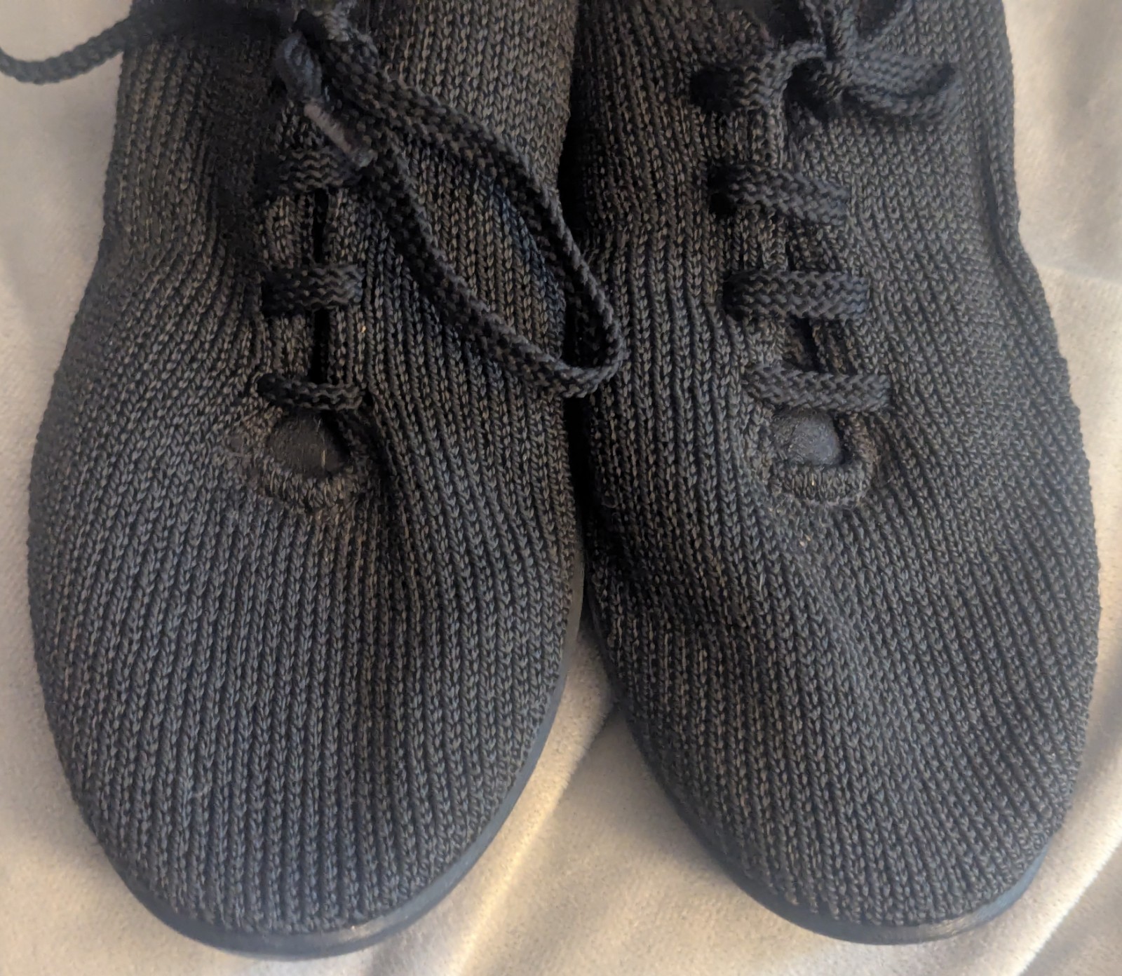 Arcopedico Black Knit lace up Sneakers Shoes Size EU 37 US 6-6.5 Women’s