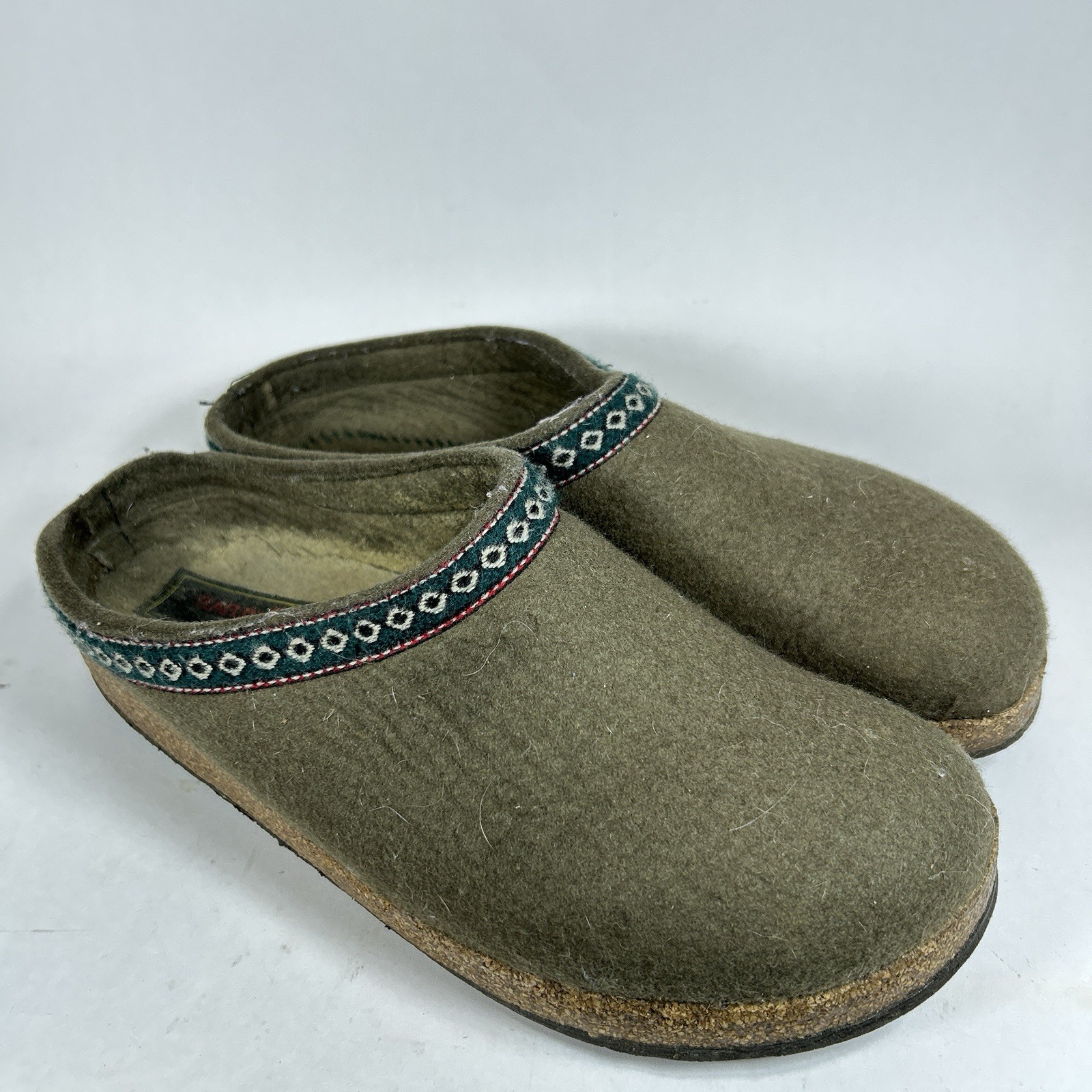 Size 40/41 – Haflinger Women’s GZ Classic Grizzly Slippers Green *