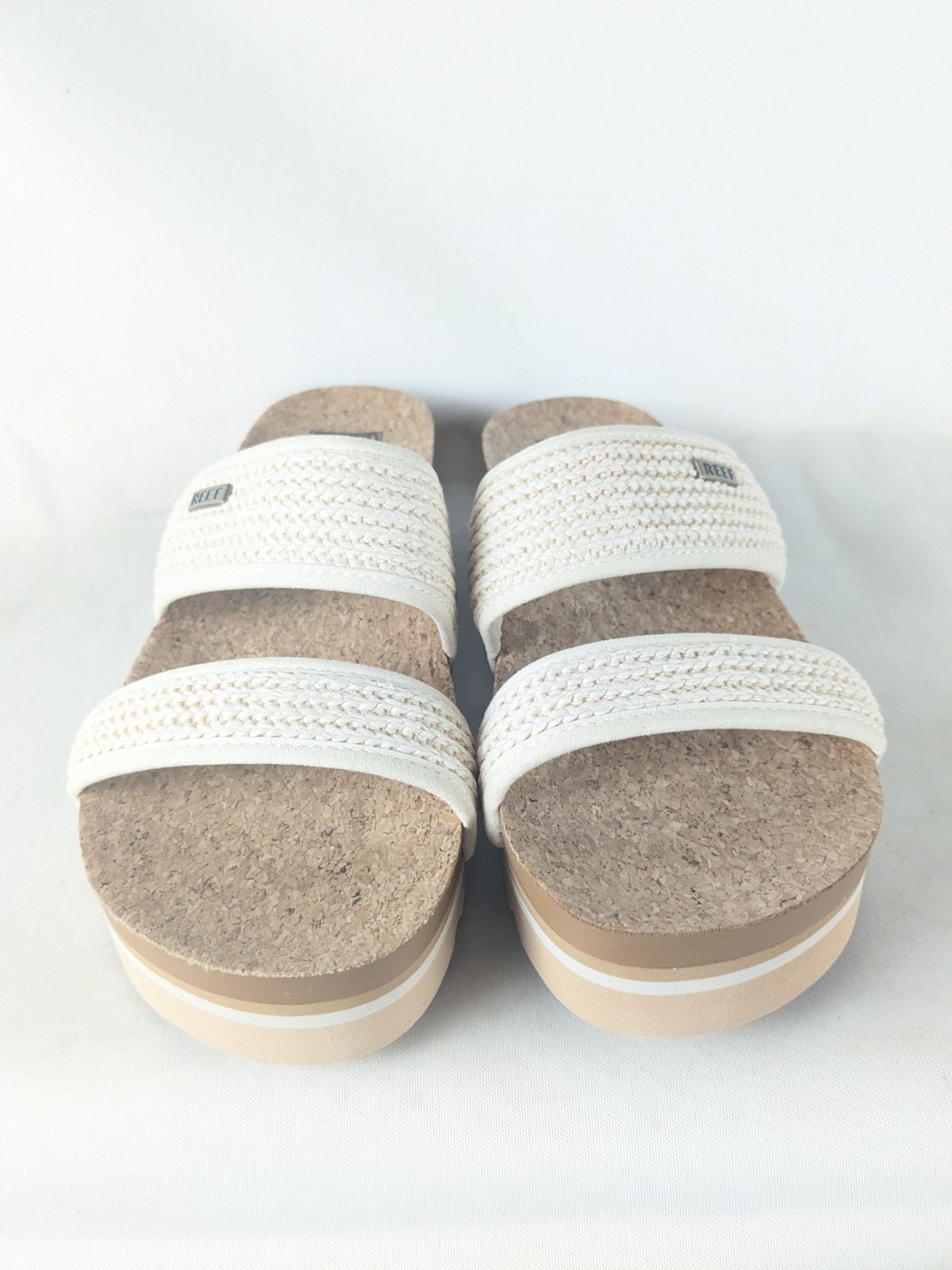 Reef Cushion Vista Hi Women’s Comfort Platform Sandals White Cream – Sz 7-10