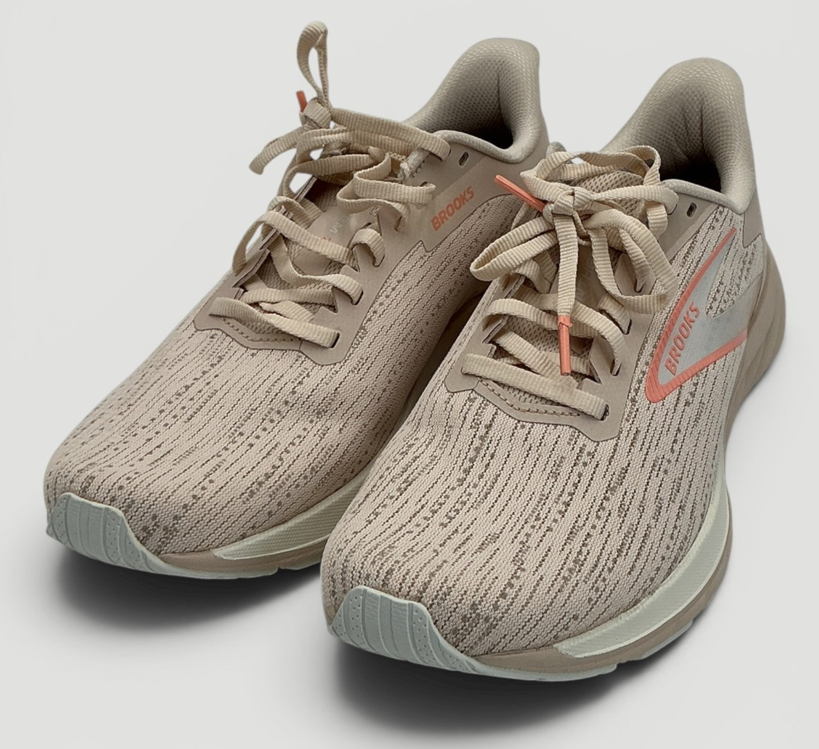 Brooks Anthem 7 Women’s Size 8.5 Almond/Grey/Desert Flower Running Shoes