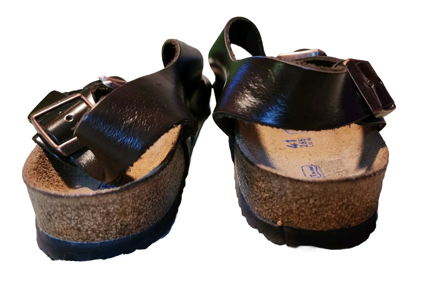 Birkenstock Milano Womens 10 | Mens 8 Dk Brown Leather Buckle Hiking Sandal