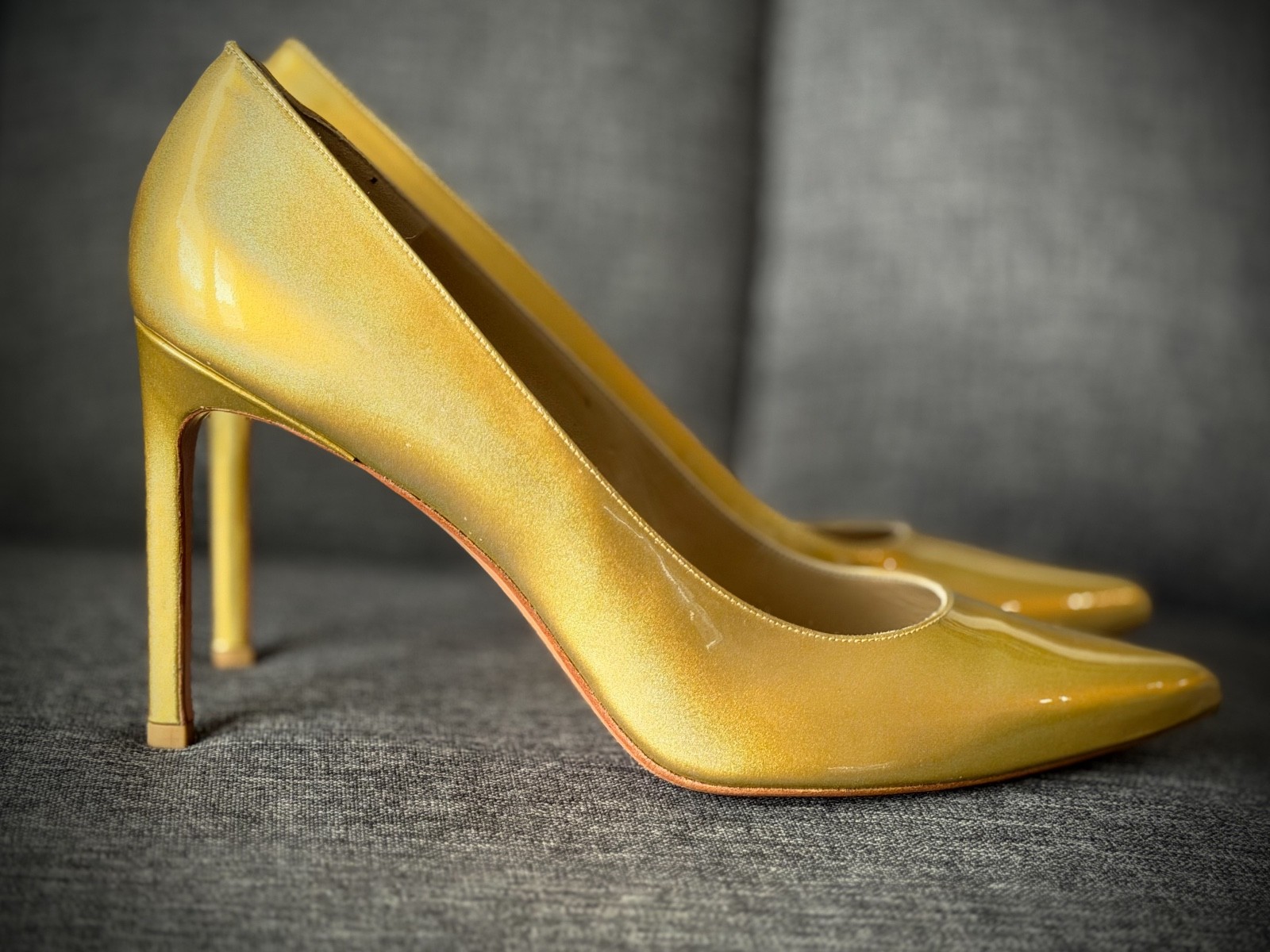 Stuart Weitzman | Heist Gilt Bullion | size 12 | 105mm / 4.25 heel