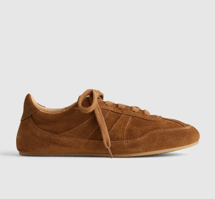 Madewell The Oaklynne Sneaker Women’s Retro Low Top Leather Nylon Casual Lace Up