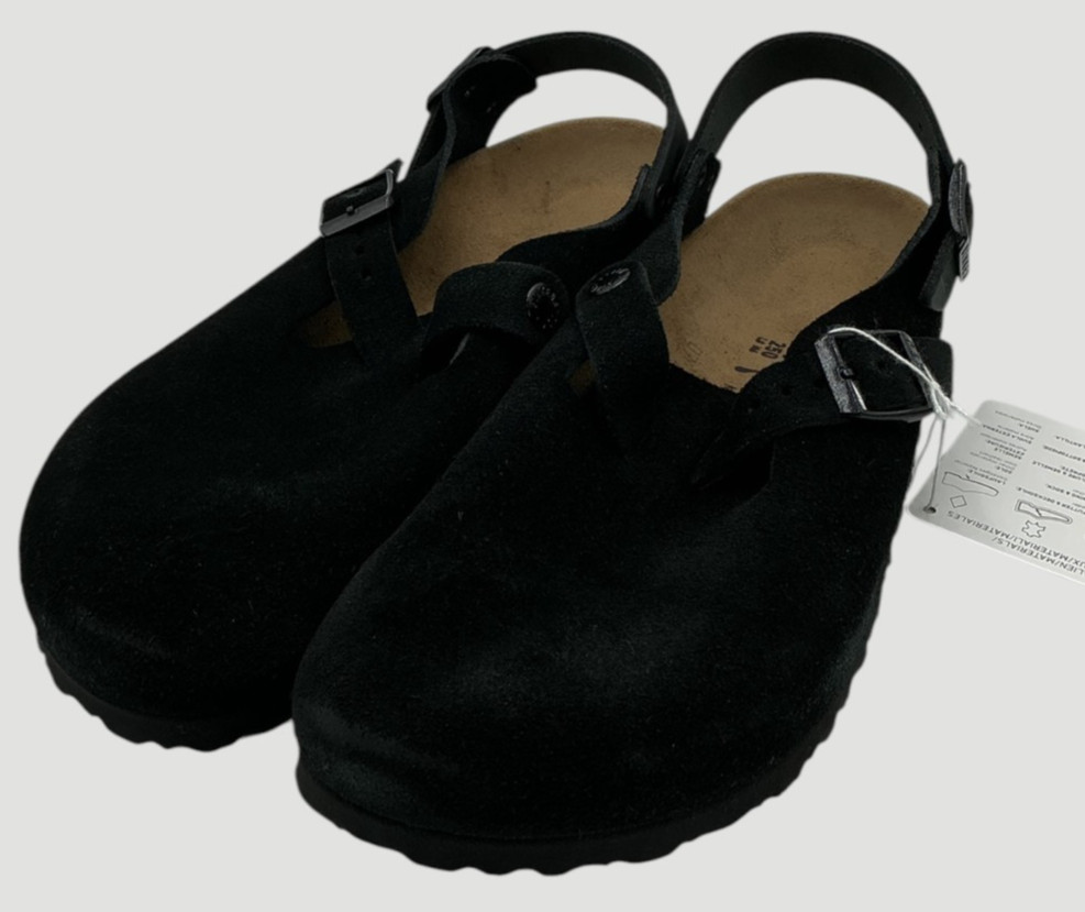 Birkenstock Tokio II Women’s Size 8 US 39 EU Black Suede Clogs Narrow