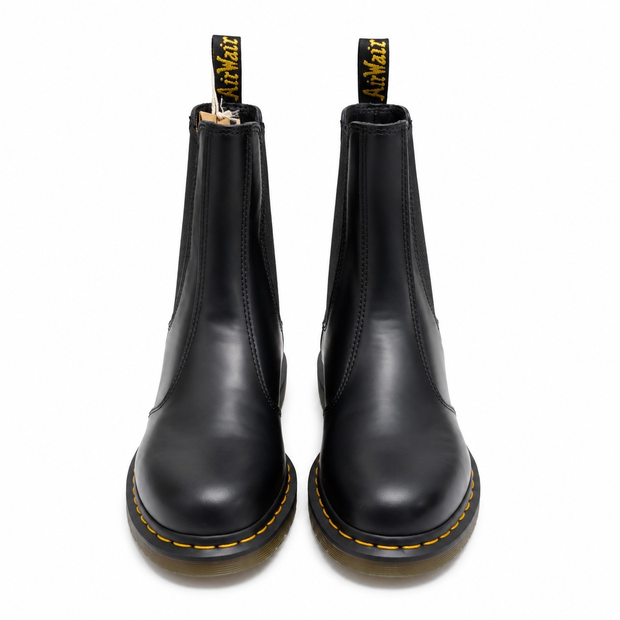 Dr. Martens 2976 Quad Platform Chelsea Boots Smooth Black Leather Unisex M8/W9