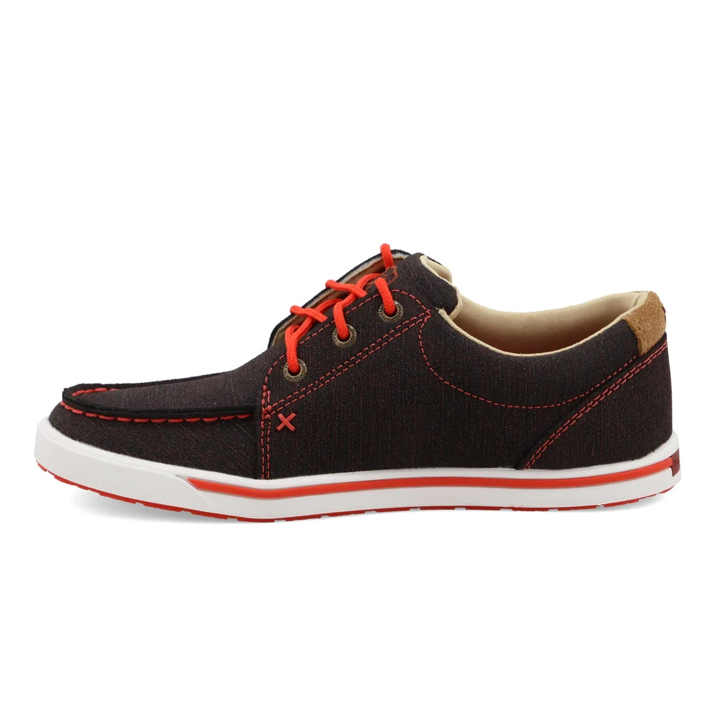 Twisted X Womens Black & Grenadine Kicks Shoes WCA0042