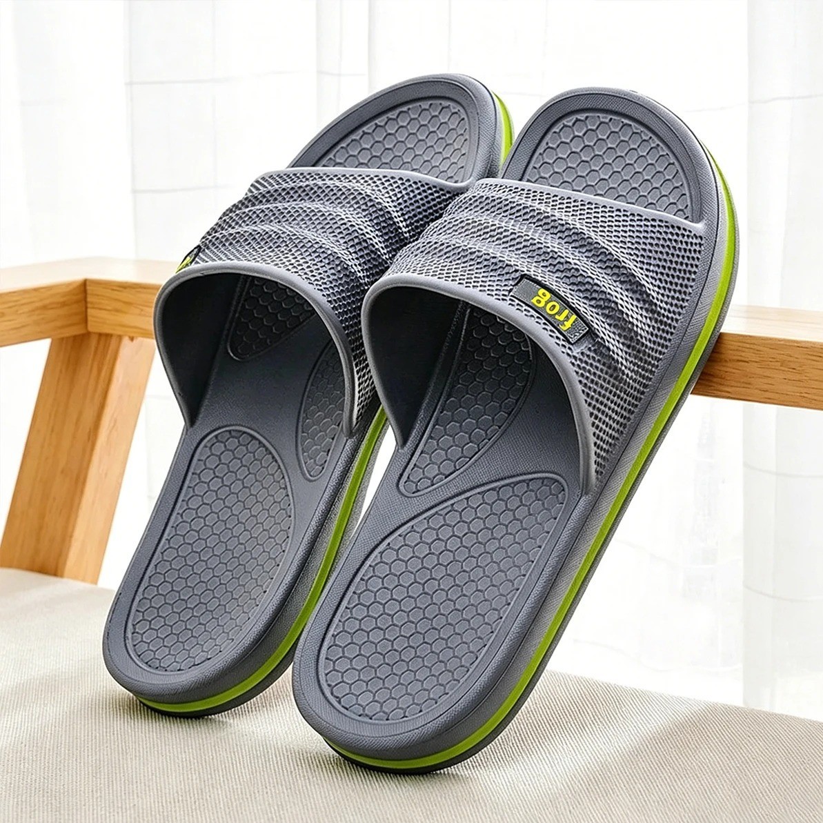 Soft EVA Bathroom Slippers Men Women Non Slip House Slides Indoor Shower Shoes
