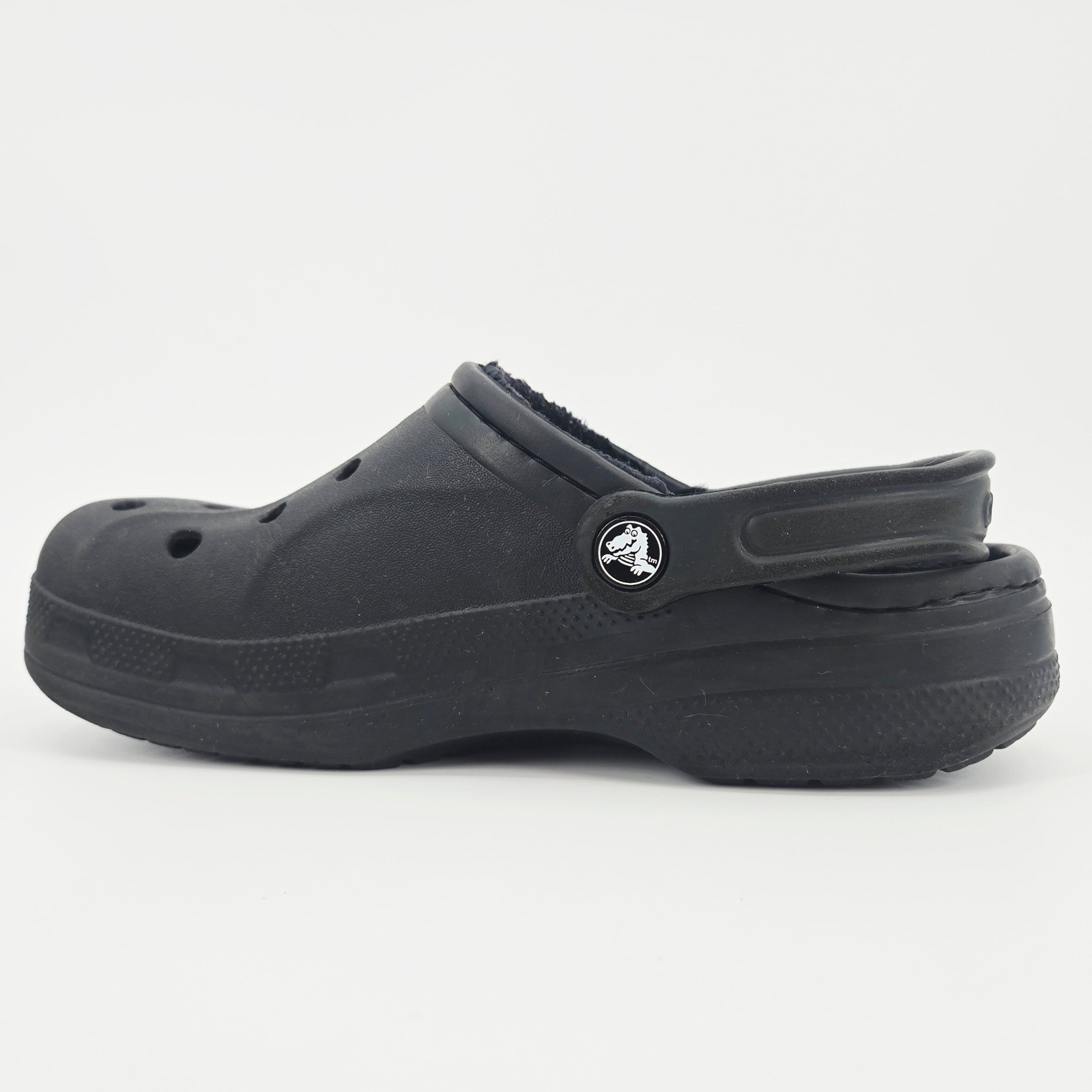 Crocs Baya Lined Clog Black Fleece Women 8 Men 6 Gorpcore Comfy Slippers Unisex