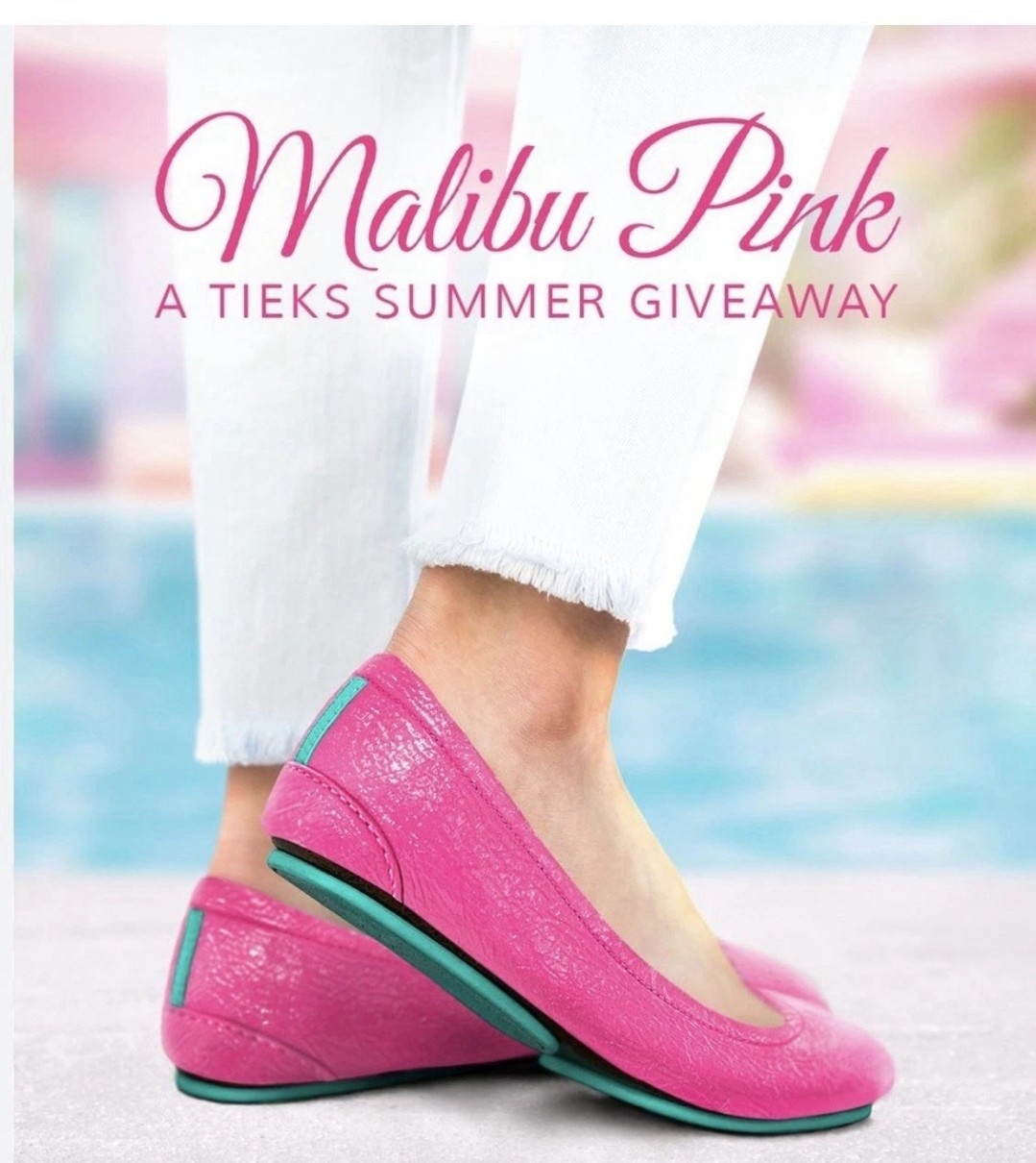 Rare Size 13 Malibu Pink Tieks Leather Ballet Flats Shoes NIB Limited Edition