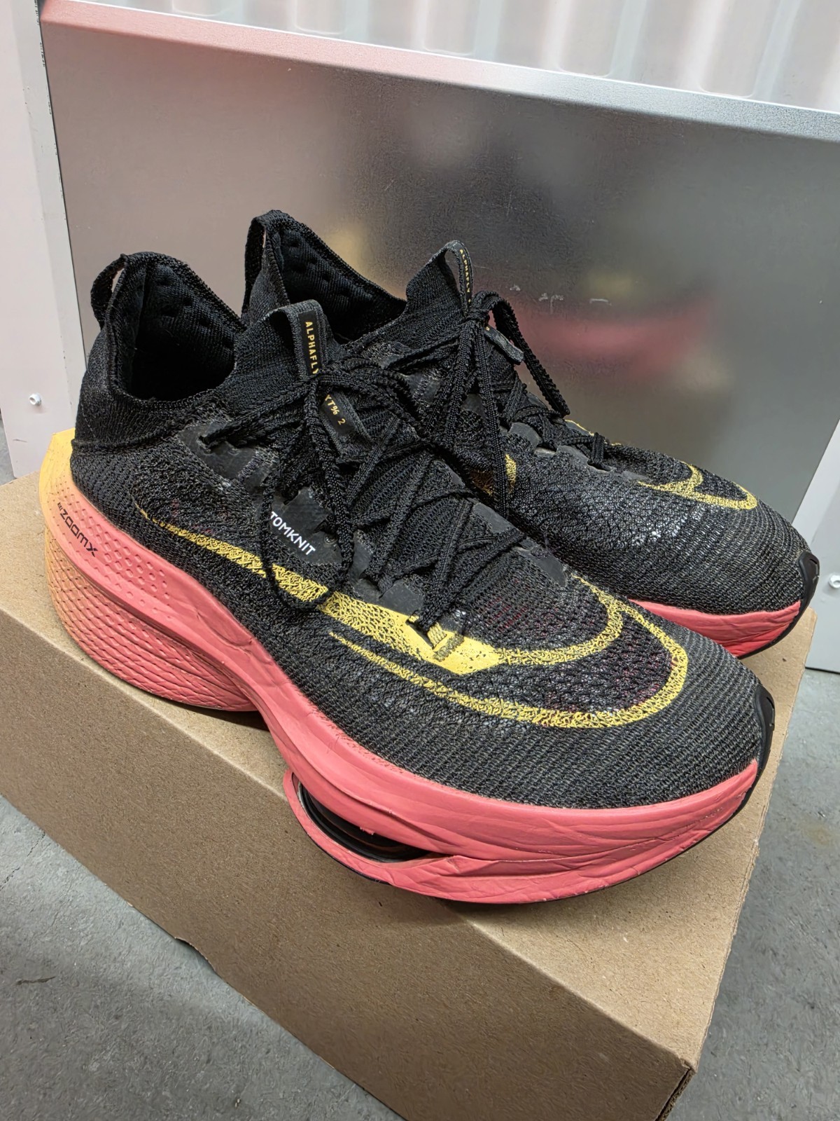 Nike Air Zoom Alphafly NEXT% 2 Black Sea Coral Women’s Size 10 DN3559-001
