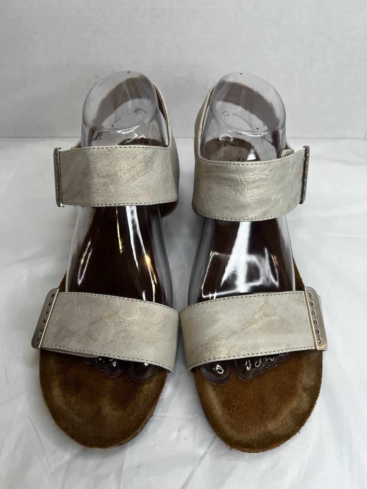 Sofft Verdi Wedge Adjustable Straps Stone Taupe Sandals Women’s Size 9