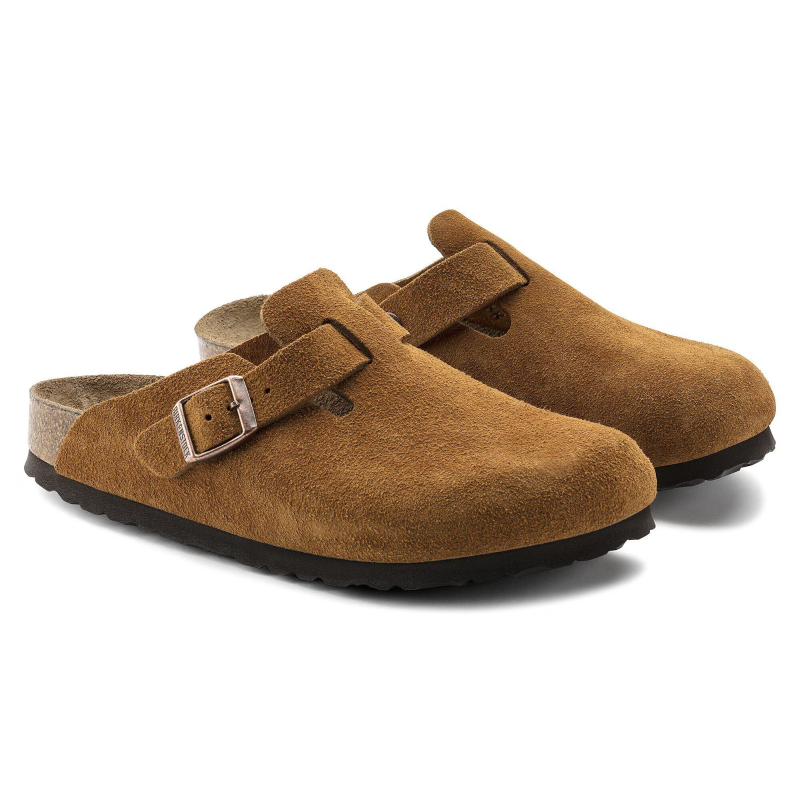 Birkenstock Boston Mink Soft Footbed Clogs Suede Unisex Shoes Size US 6-12