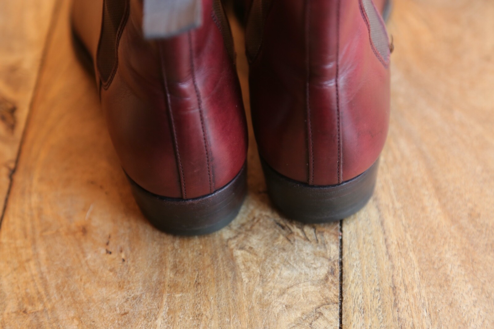 Crockett & Jones Haddon Burgundy Leather Chelsea Boots Shoes Ladies UK 7.5