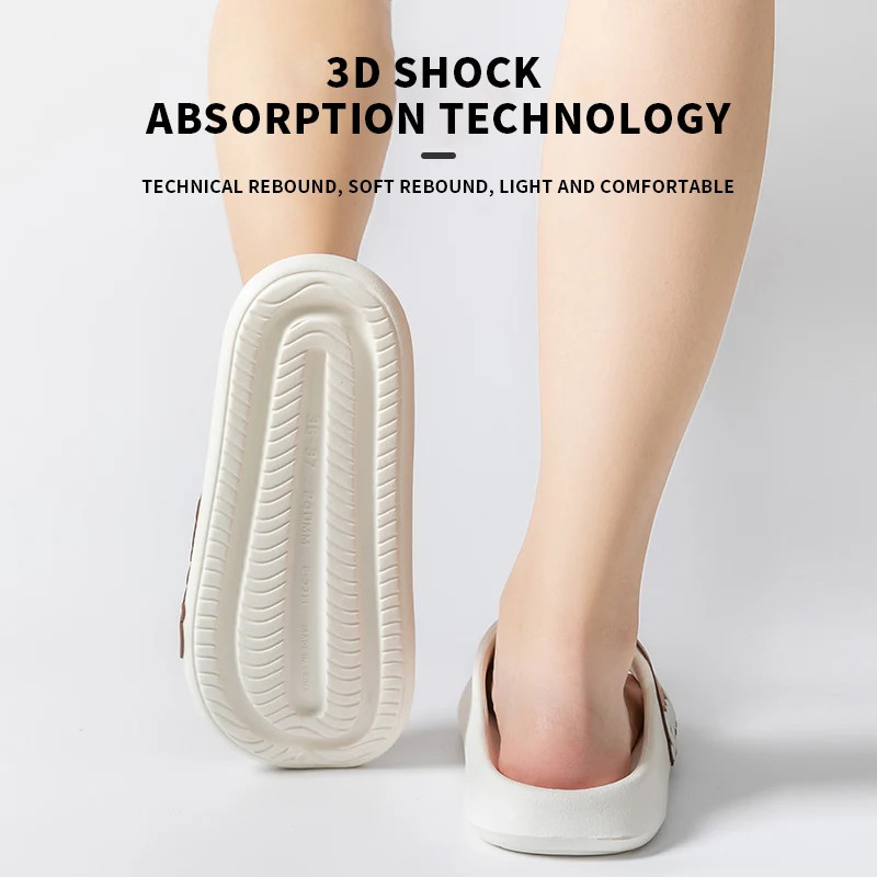 Women wearing slippers for summer outings, new indoor home, bathroom, anti slip