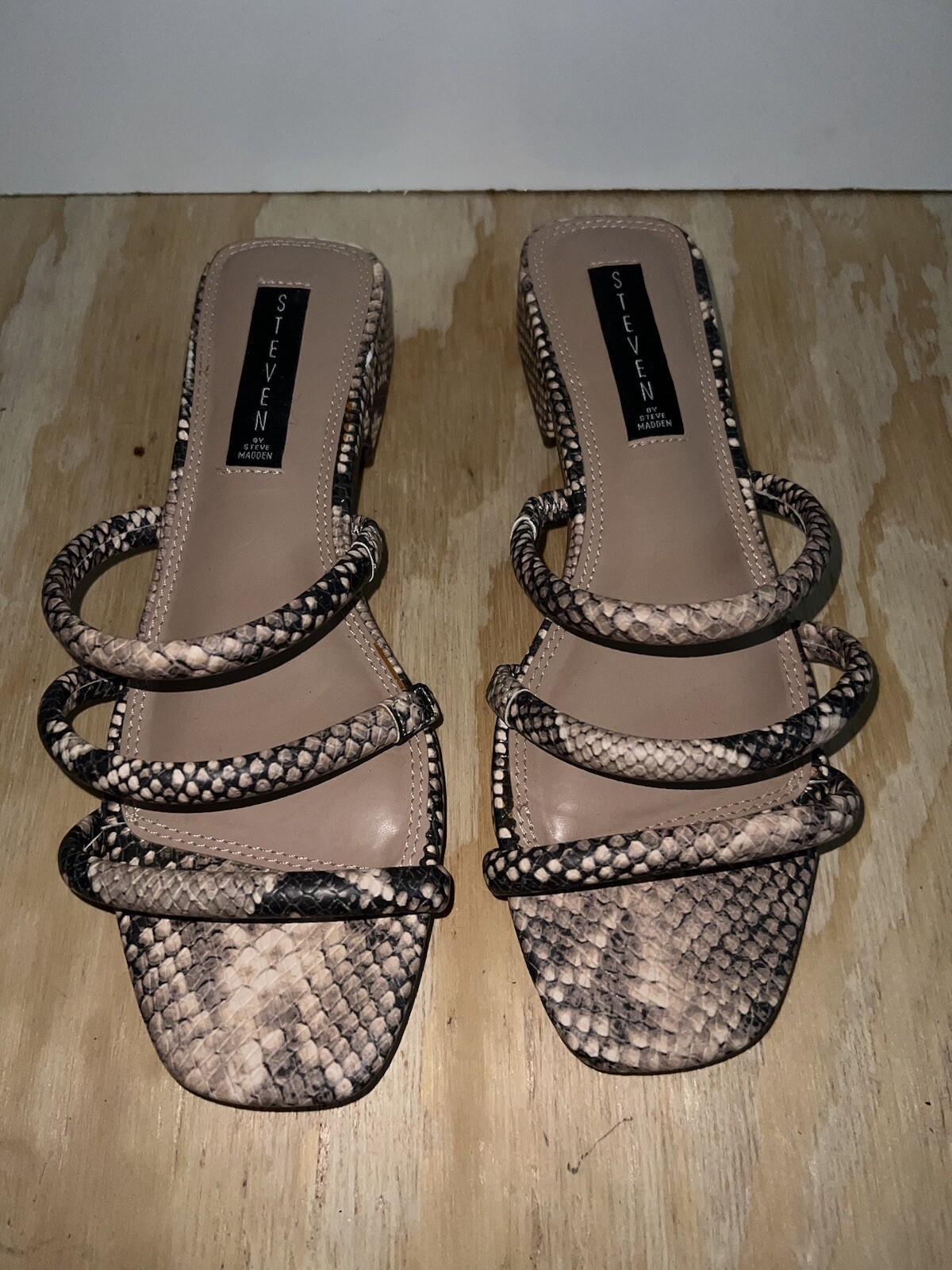 Steven By Steve Madden Womens HADES Slip On Flat Slide Sandals 8.5