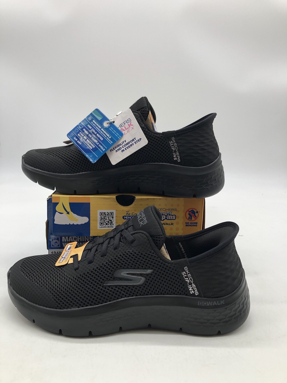Women’s Skechers Go Walk Flex Grand Entry Size 8 Black 124836 Slip On New *