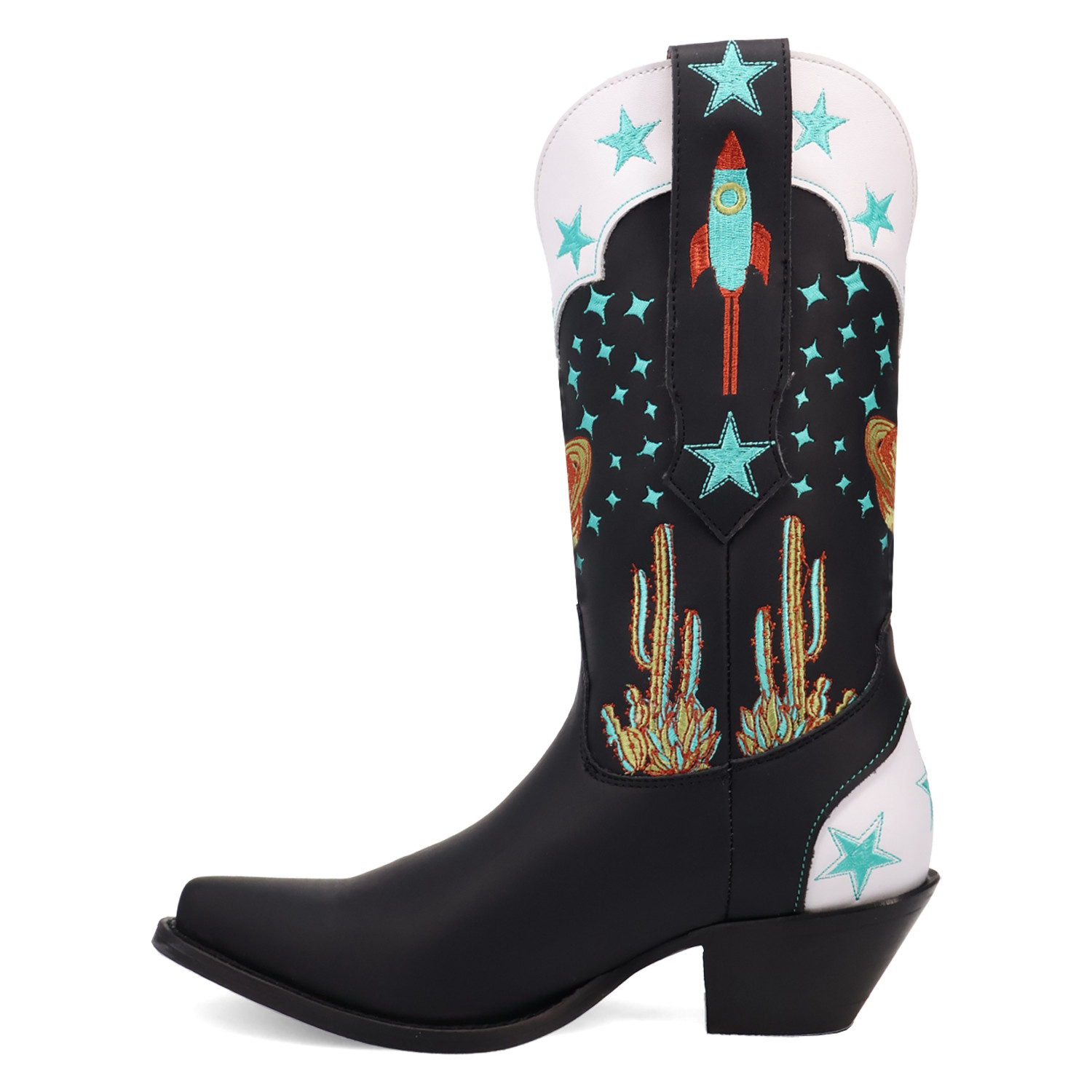 Dingo Ladies Space Cowgirl Black Leather Western Boot DI2396-BK