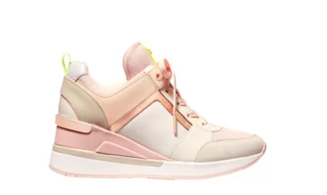 Michael Kors Women’s Georgie Trainer Small AIr Mesh Sneaker Cream Multi 9M