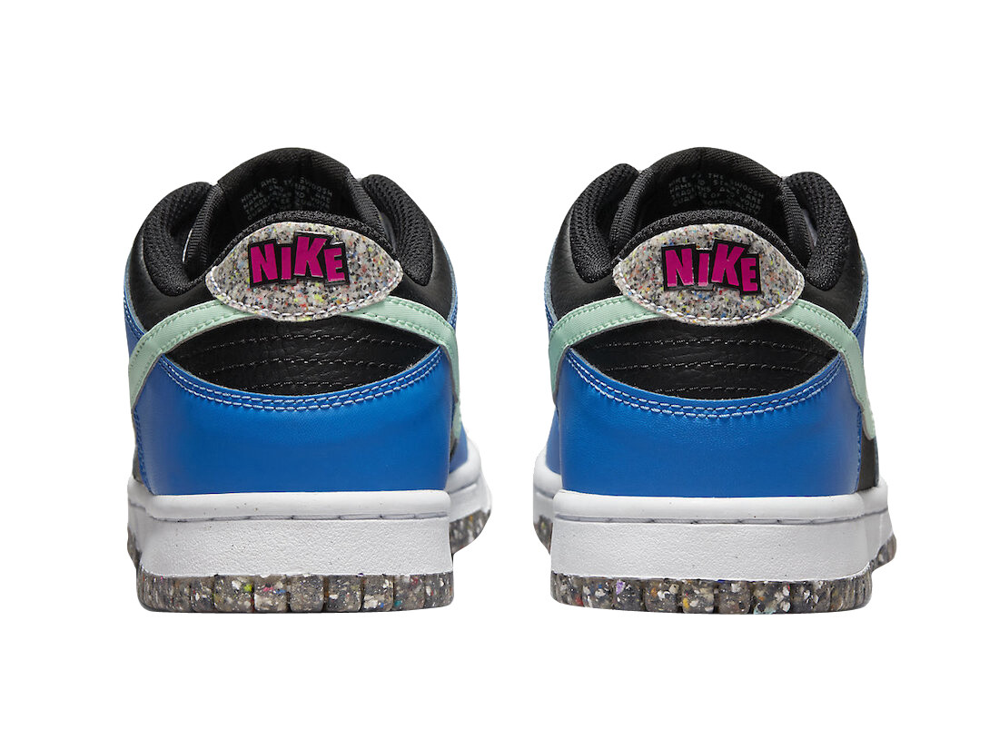 Nike Dunk Low SE GS Crater Black Photo Blue Mint Nby DR0165-001 6Y = 7.5 Women