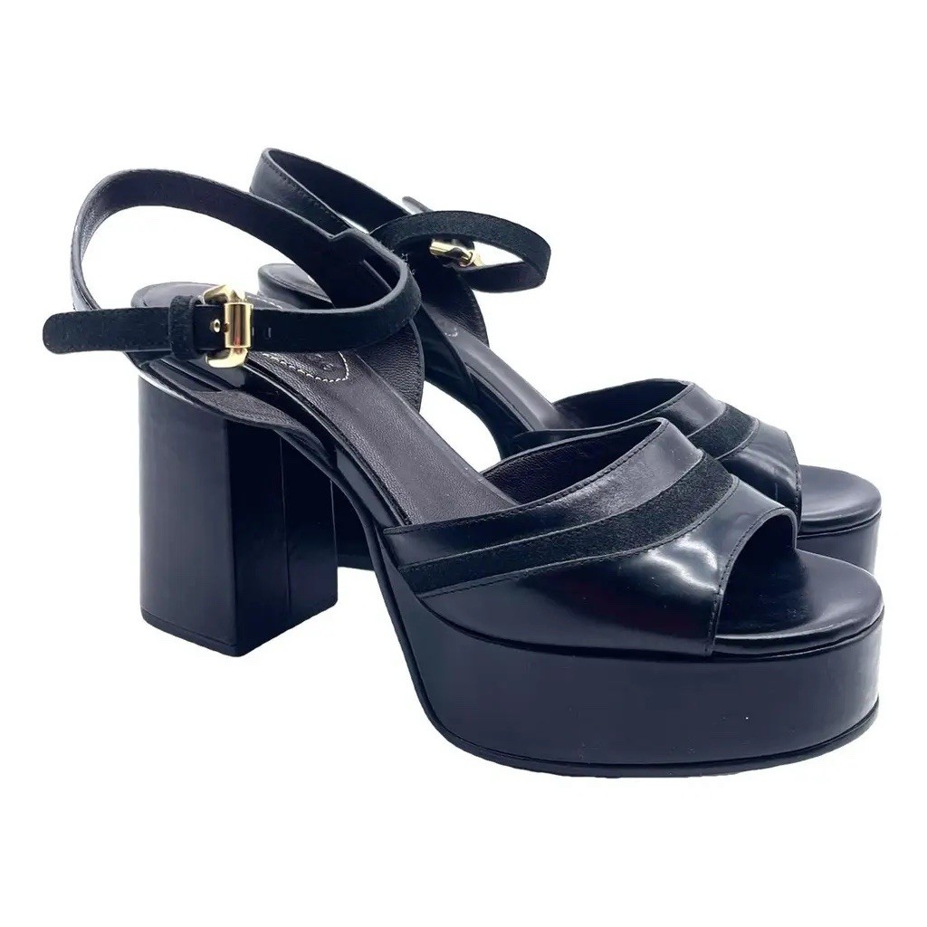 See by Chloe Black Leather Sandals (Size 40 IT)