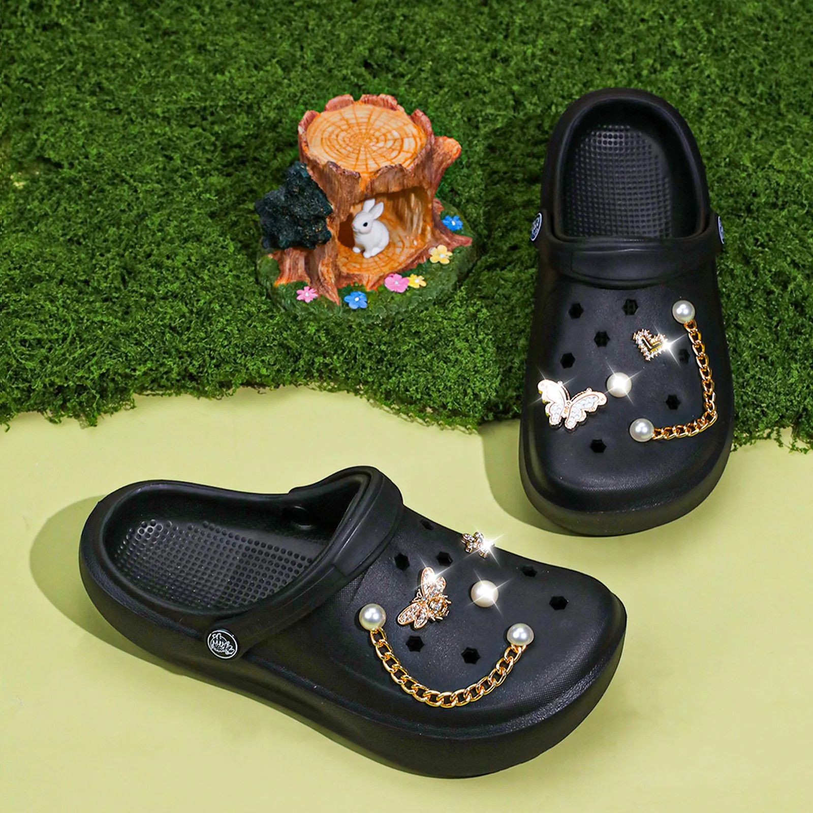 Ladies’ Clogs Outdoor and Indoor, Lightweight Two-way Wear Garden Shoes