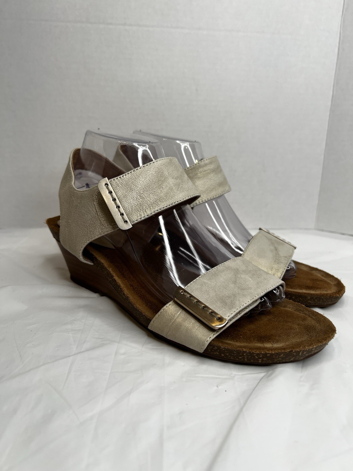 Sofft Verdi Wedge Adjustable Straps Stone Taupe Sandals Women’s Size 9