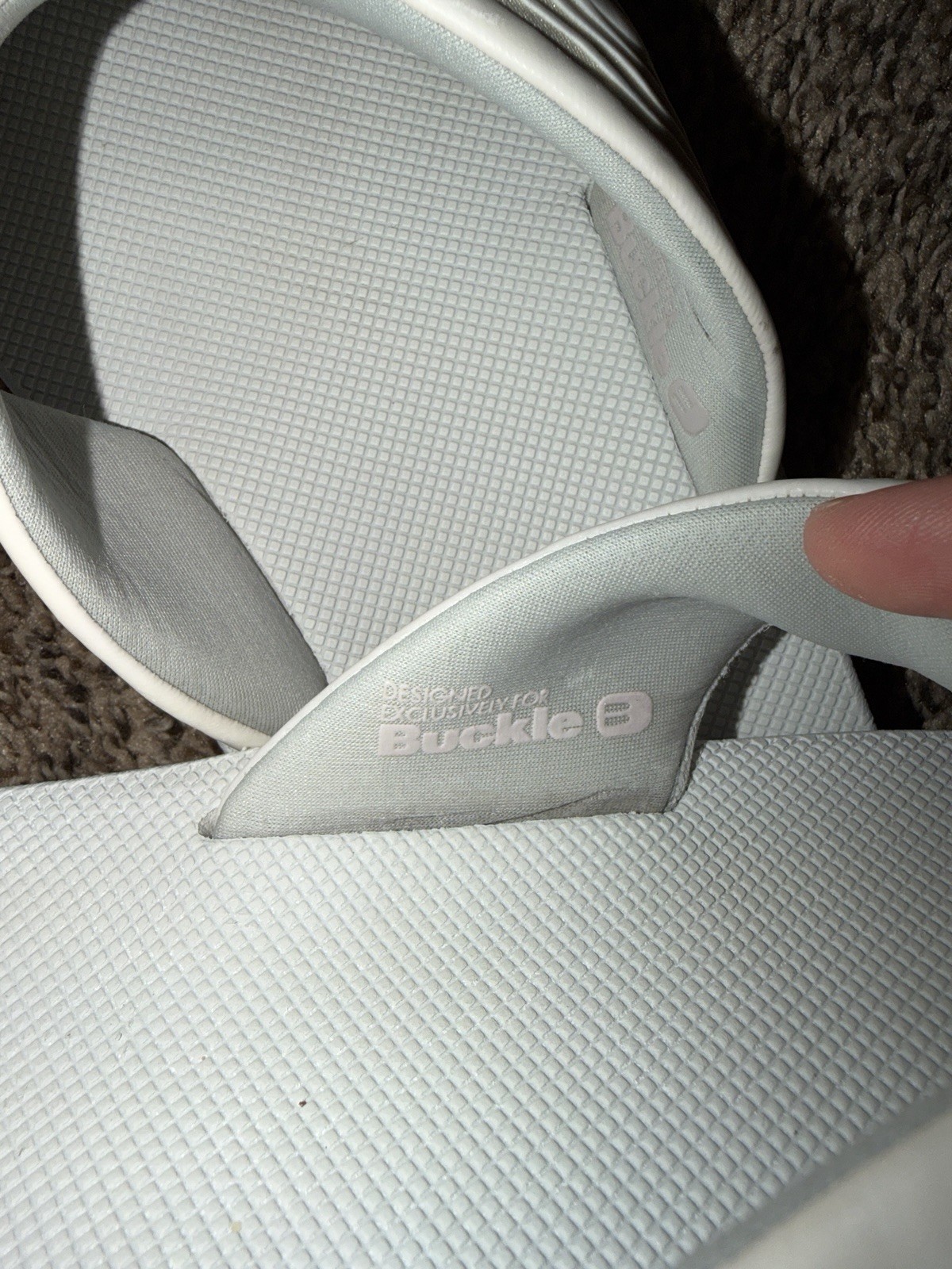HurleyXNike Phantom Gray/White Flip Flop Sandals Men’s US 11.5