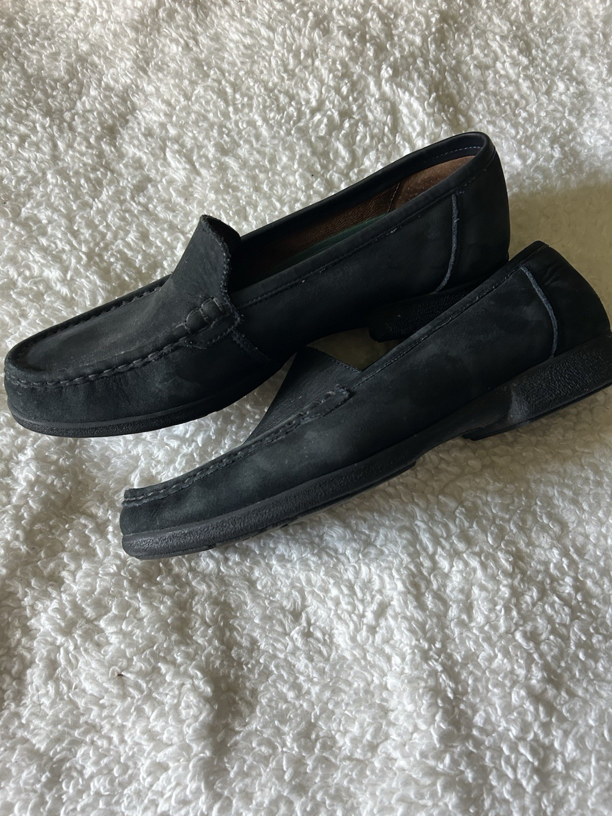 Naturalizer Women’s navy Leather Slip-On Loafer Flats Round Toe US 9.5 M