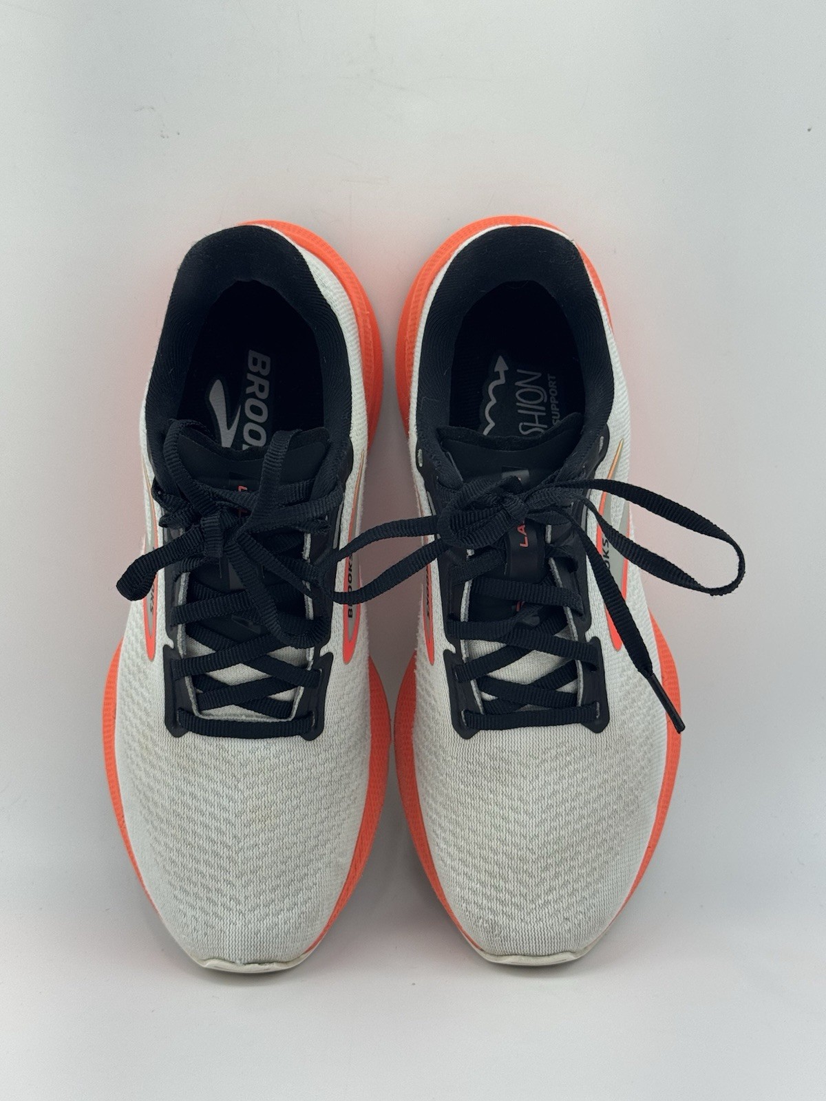 Brooks Launch 10 Women’s White Firery Coral Running 1203981B410 Size 8 B