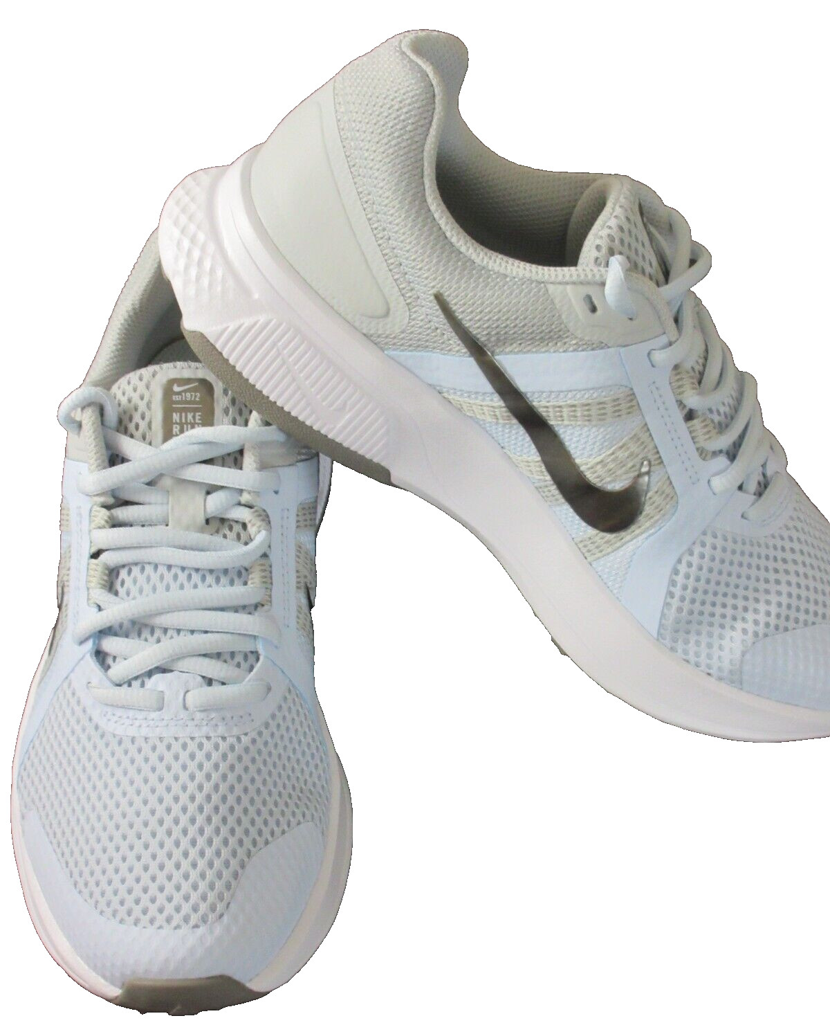 Nike Women’s Run Swift 2 Half Blue Metallic Pewter Grey Running Shoes Size 8 NIB