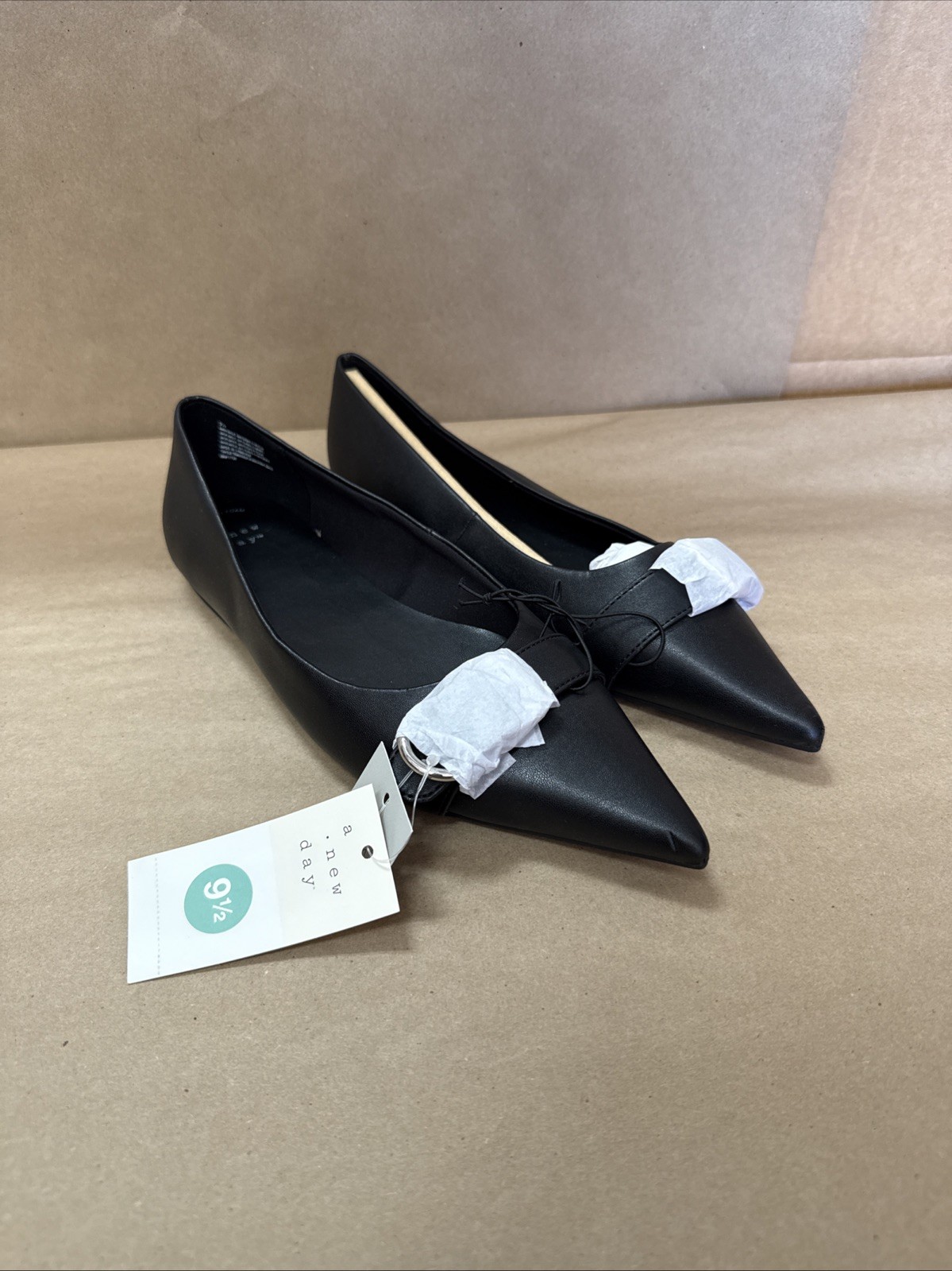 A New Day – Women’s Black 9.5 Valentina Pointed Toe Flats SEE DESCRIPTION