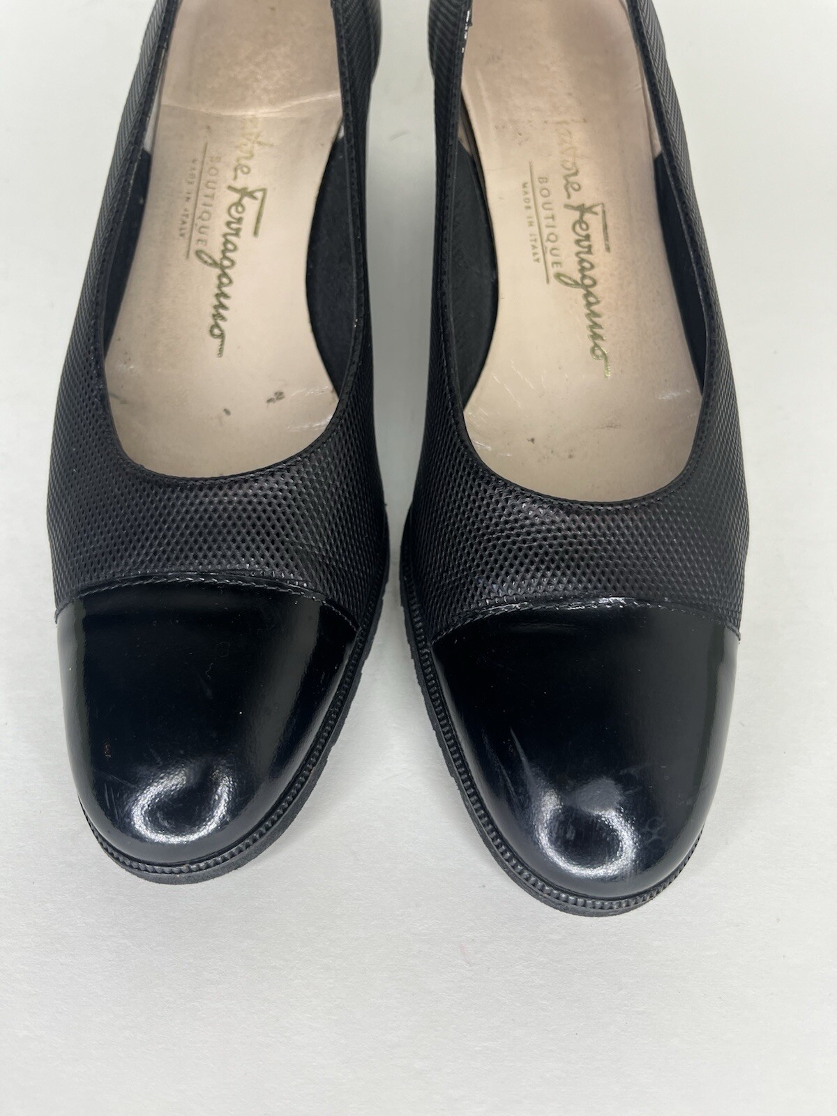 salvatore ferragamo boutique women shoes Pumps Heels Women Size 7.5 4A Black