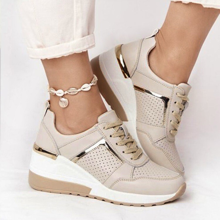 Europe and the United States large size sports new thick sole casual shoes strap