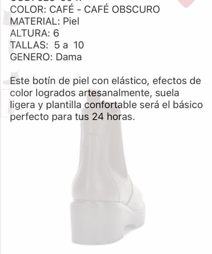Botas Andrea. Botines café De Mujer