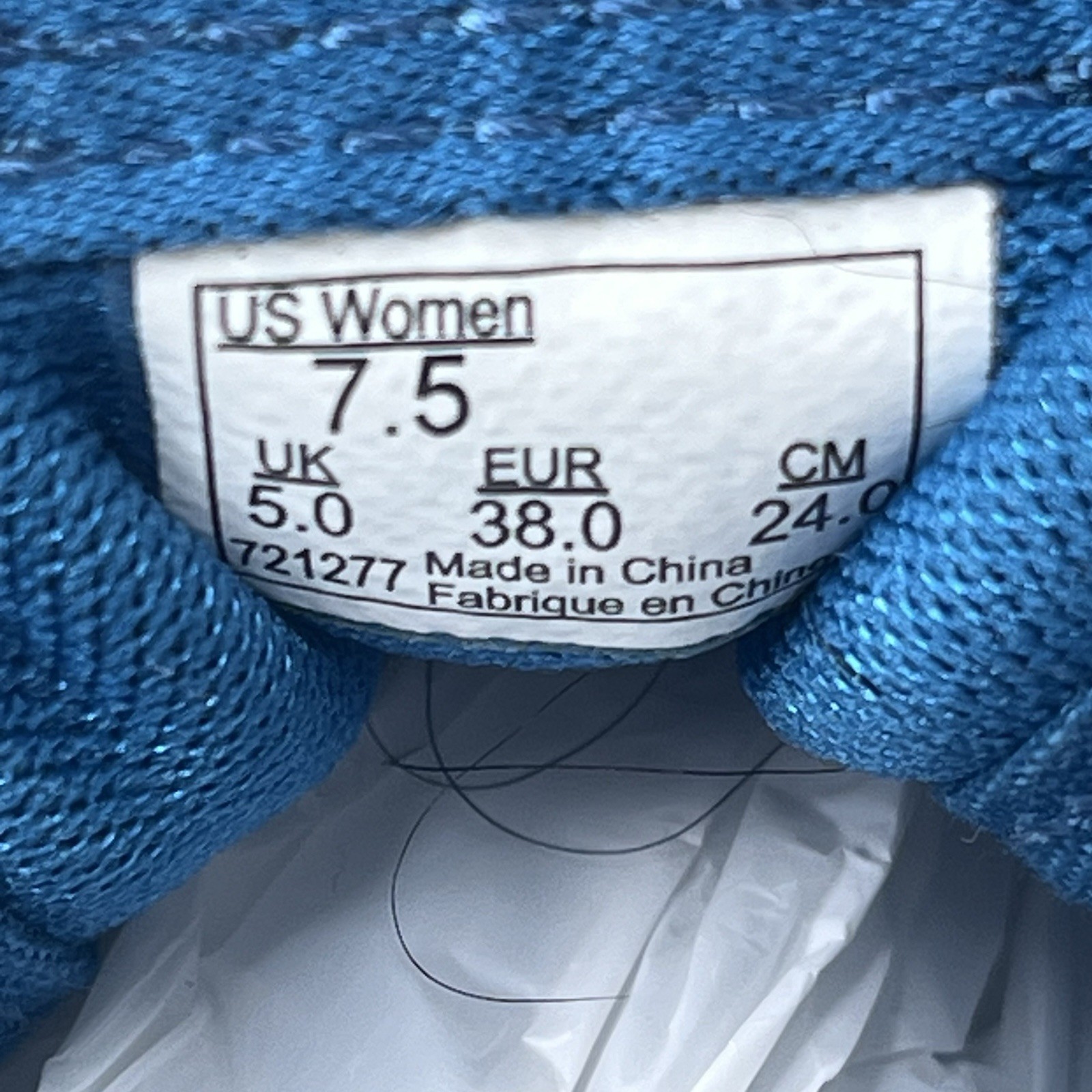 Vans Positive Vibes Warriors Blue Mesh Ultracush Skate Shoes Womens Size 7.5
