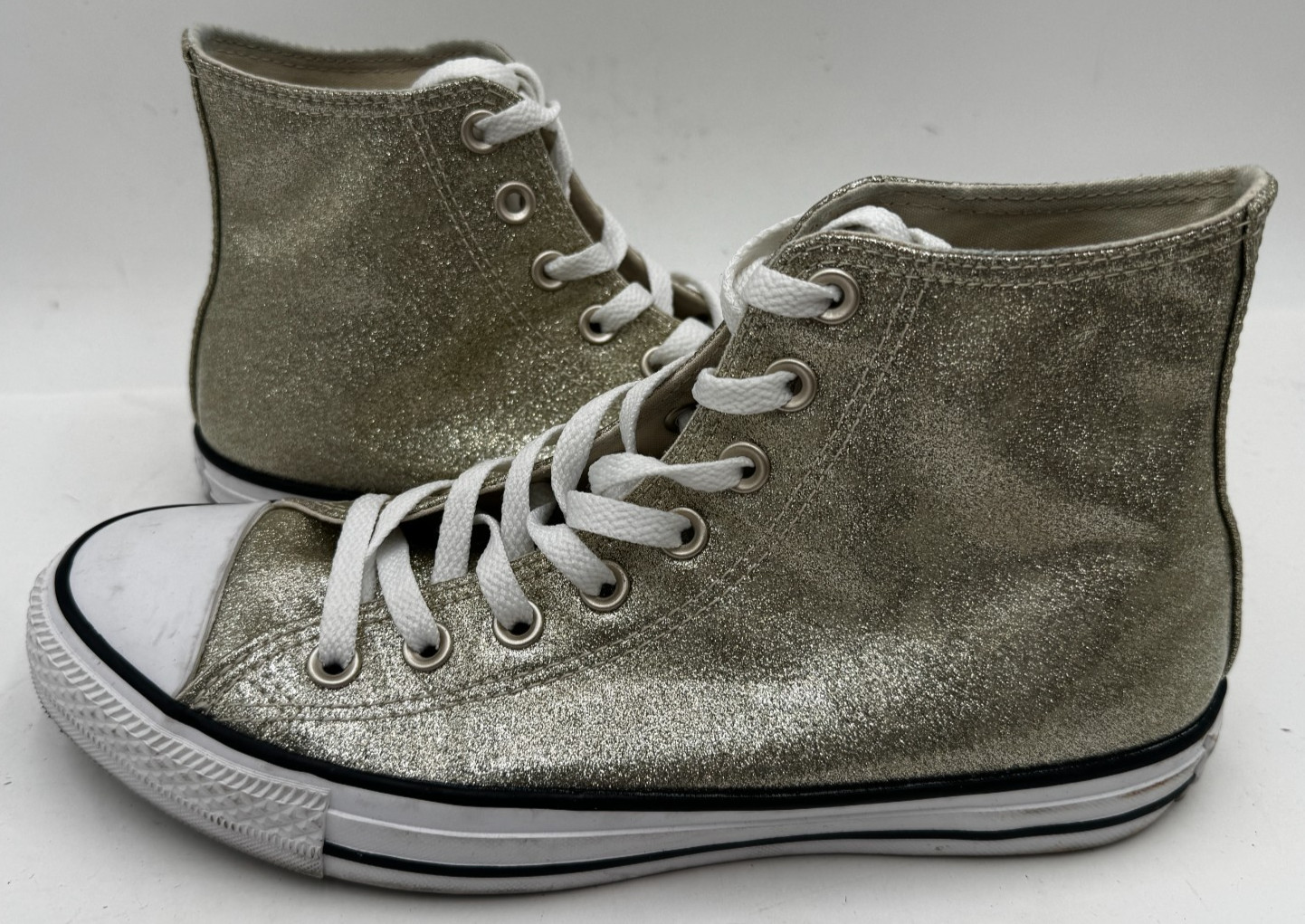 Converse Chuck Taylor All Star Women’s Sneakers Siz 9 Gold Leather High Top