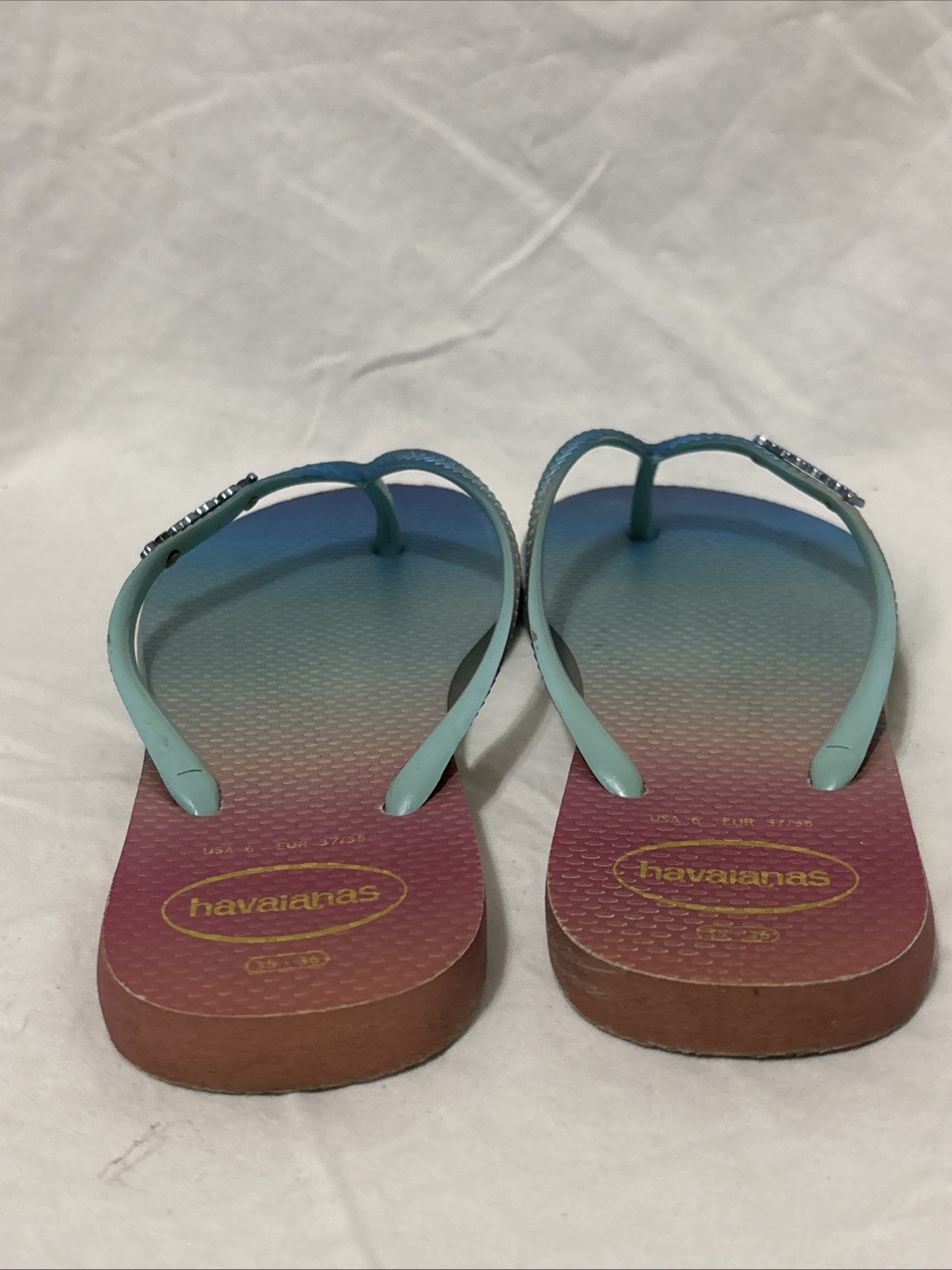 Havaianas Gradiant Sunset Thong Flip Flop Sandals US6 EUR 37/38