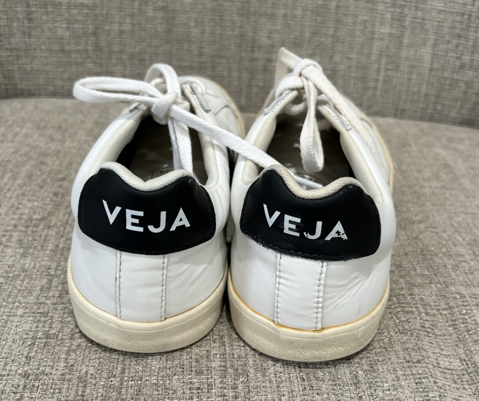 Veja Esplar Leather Sneakers White/Black Sz 10