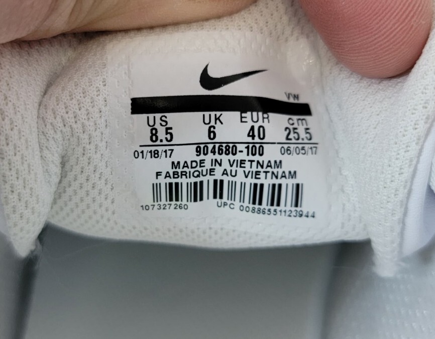 Nike Women’s Course Classic Golf Shoes White Waterproof Leather Size 8.5 US