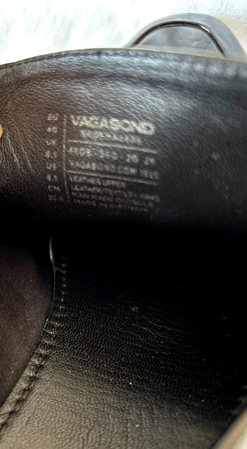 Vagabond Shoemakers Patent Leather Black Classic Women’s US 8.5 EU 40 Excellent