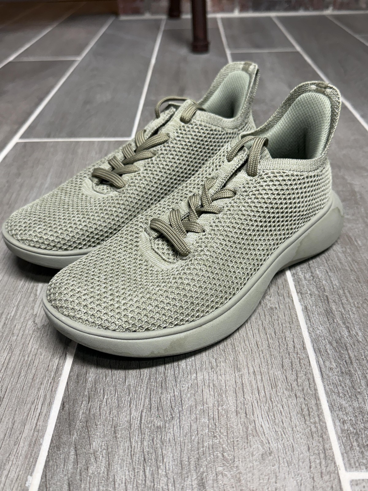 VIVAIA Shoes Womens Size 6 Green Knit Recycled RPET Athletic Walking Sneakers