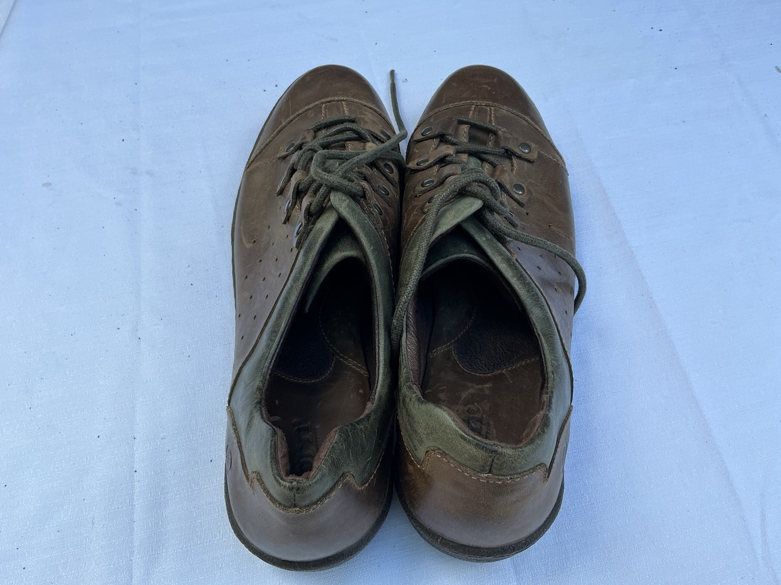 Born Monkeywood Women’s Shoes 11 Brown Leather Stiched Lace Up Casual Rugged