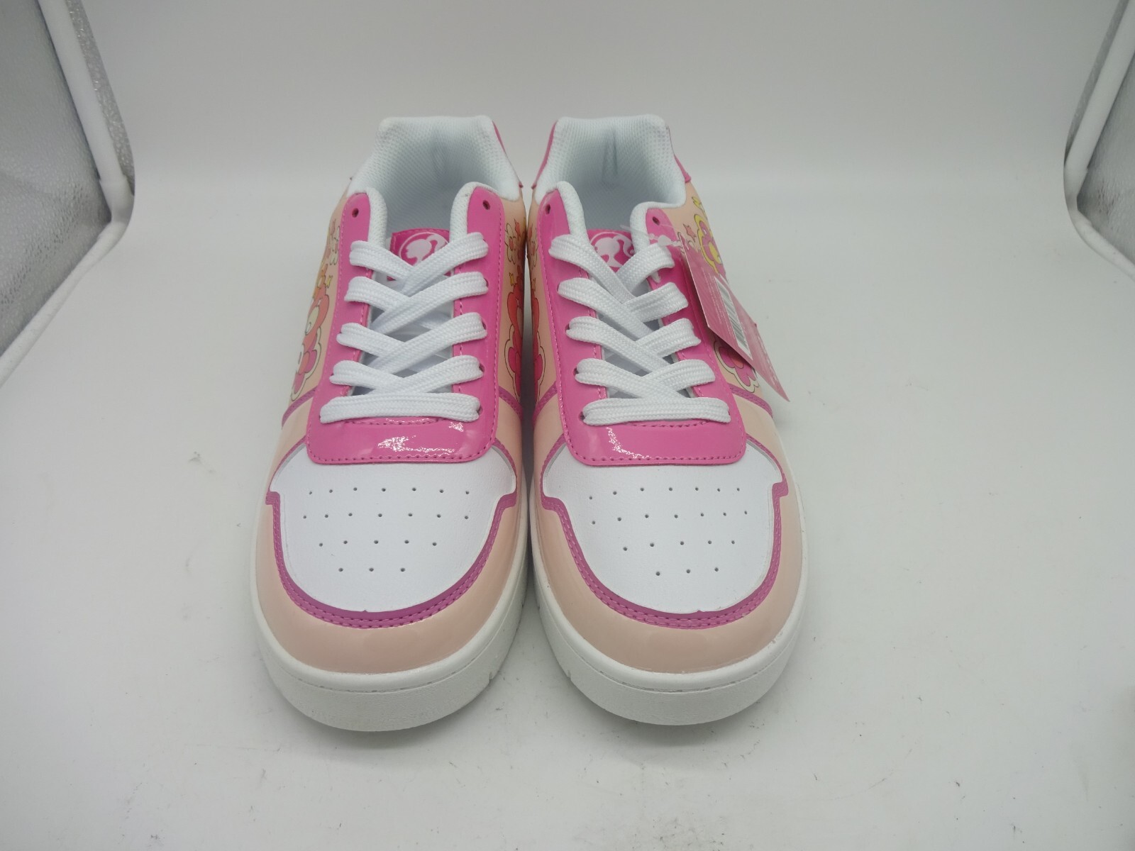 Women’s Mattel Barbie Court Sneakers Skater Shoes Flower Hot Pink 6 7 8 9 10 11