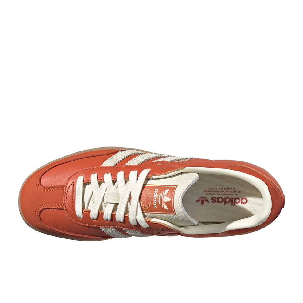 adidas Samba Og Lace Up Womens Orange Sneakers Casual Shoes JI2737