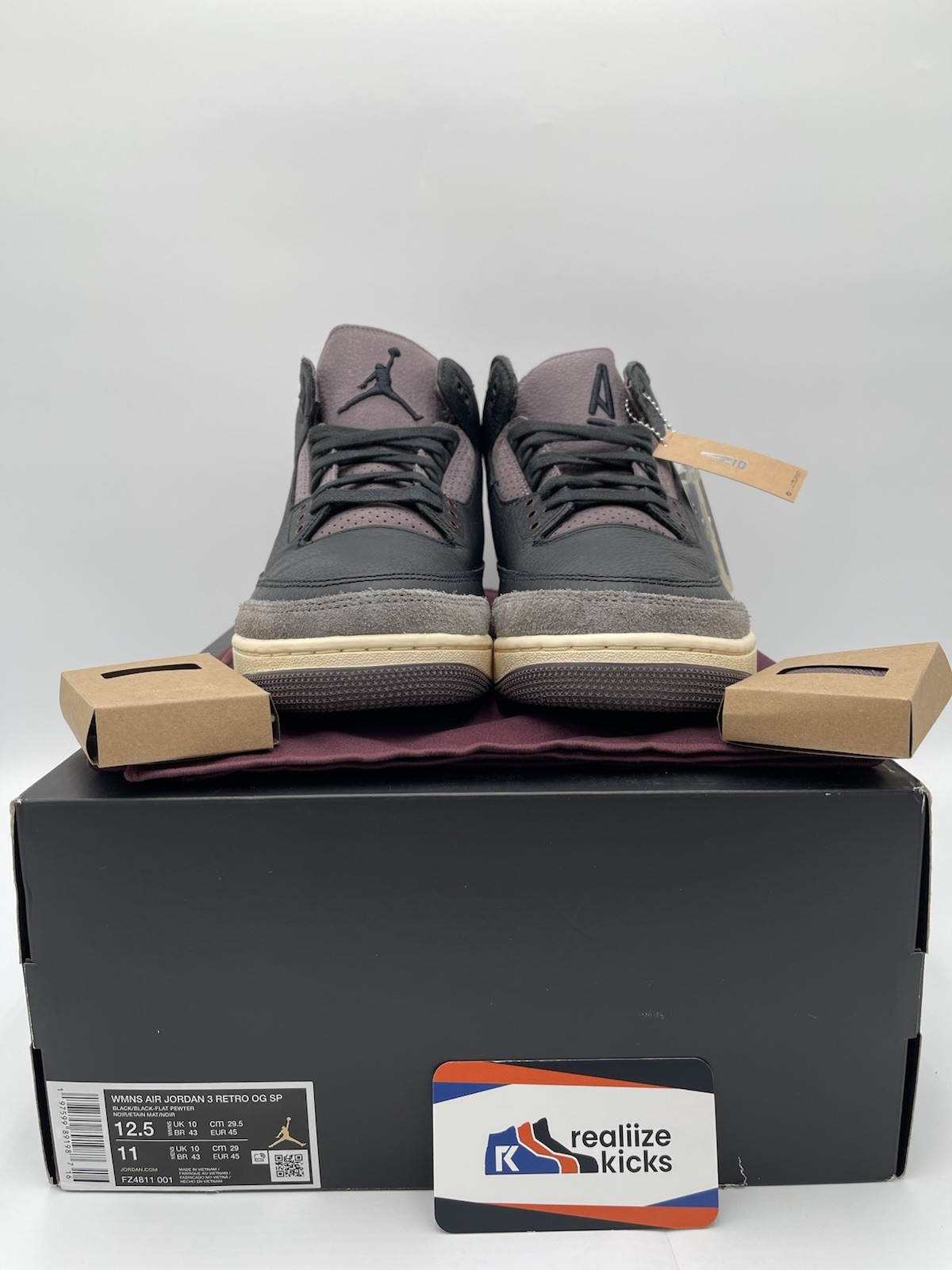 Size 12.5W/ 11M – WMNS A Ma Maniere x Air Jordan 3 Retro While You Were Sleeping